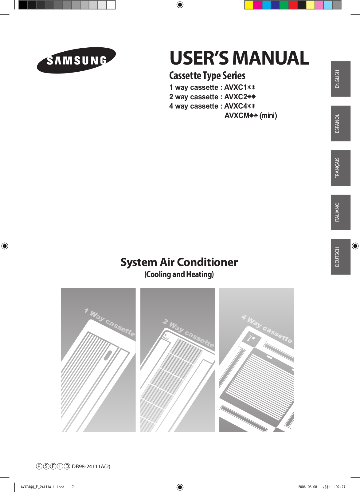 Samsung AV-XCMH036EA, AV-XCMH028EA, AV-XCMH060EA, AV-XCMH056EA User Manual