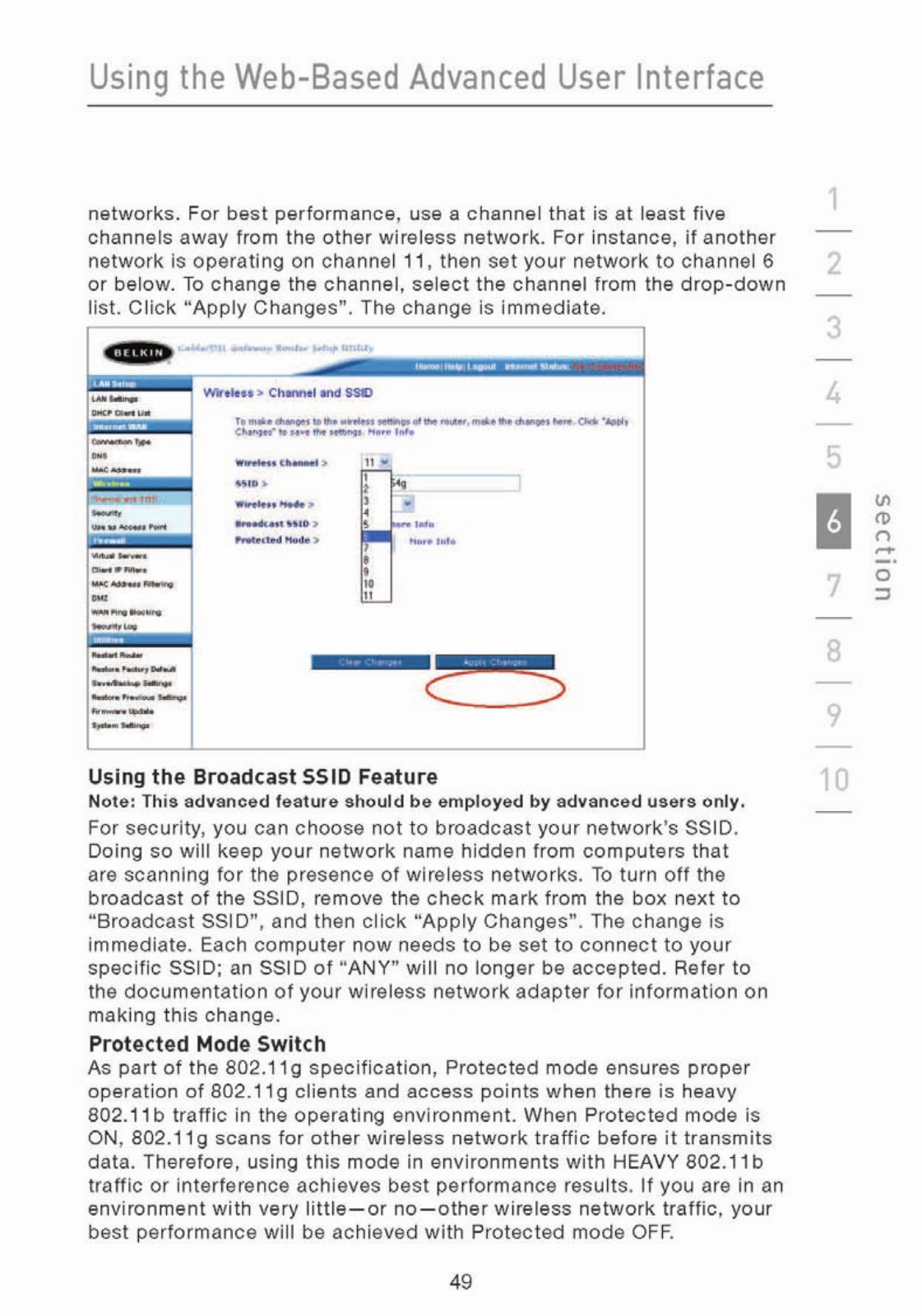 Belkin F5D7230F User Manual