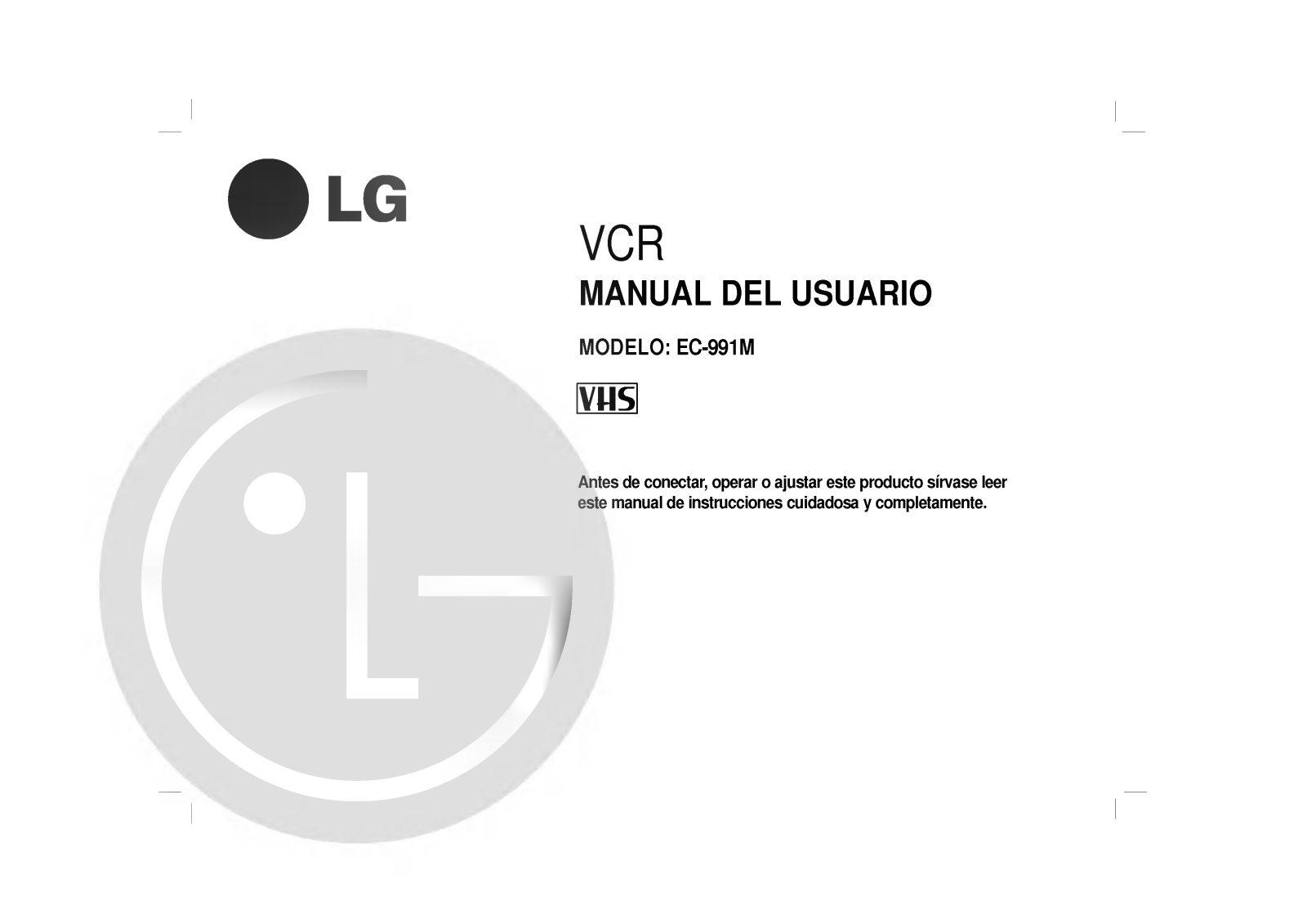 LG EC991M User Manual
