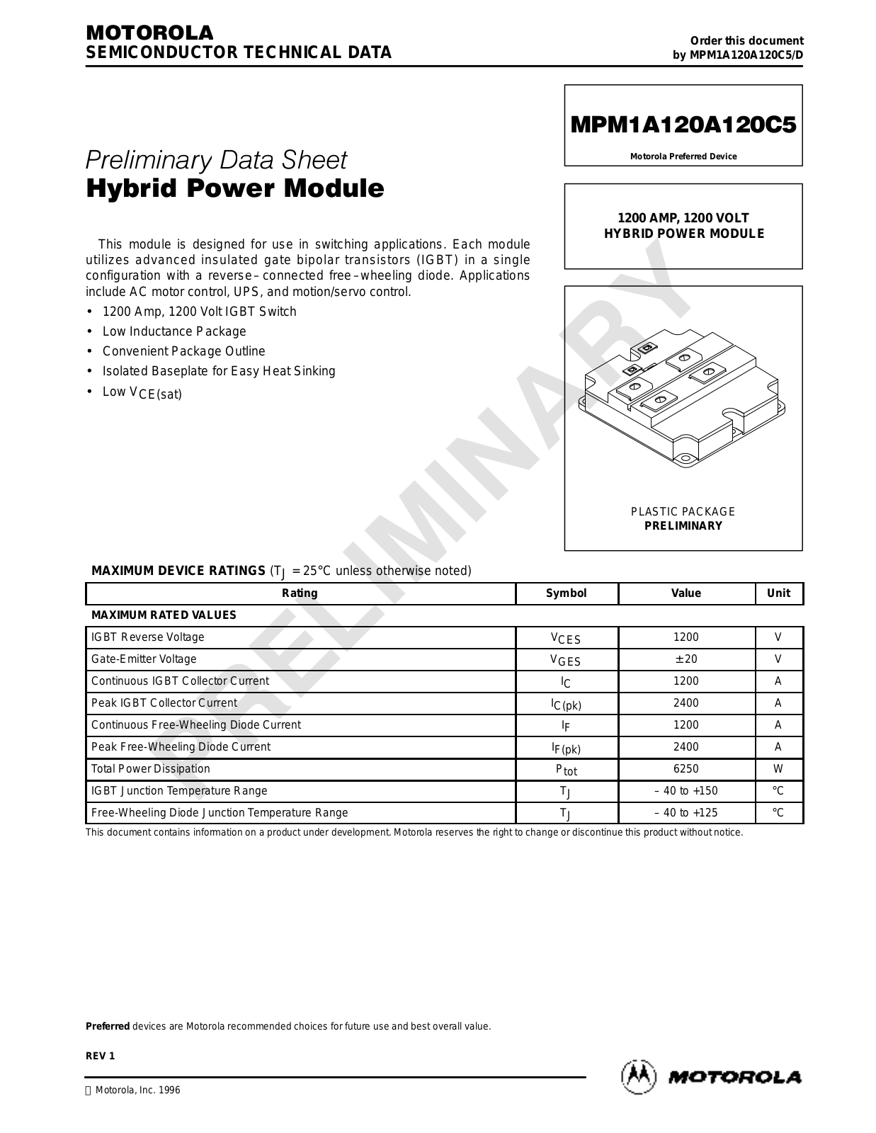 motorola mpm1a120_ Datasets - ManualMachine.com