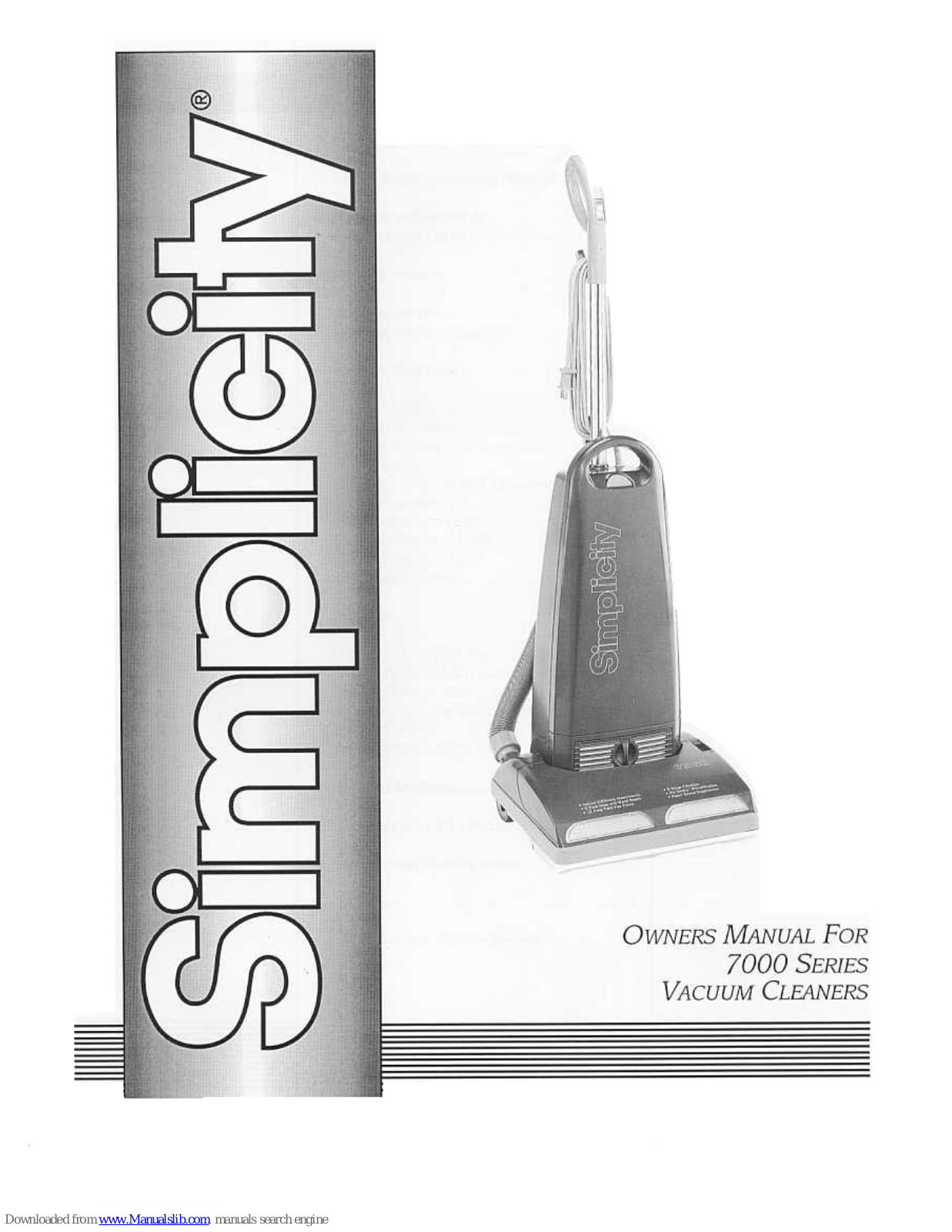 Simplicity 7000 Series Owner's Manual