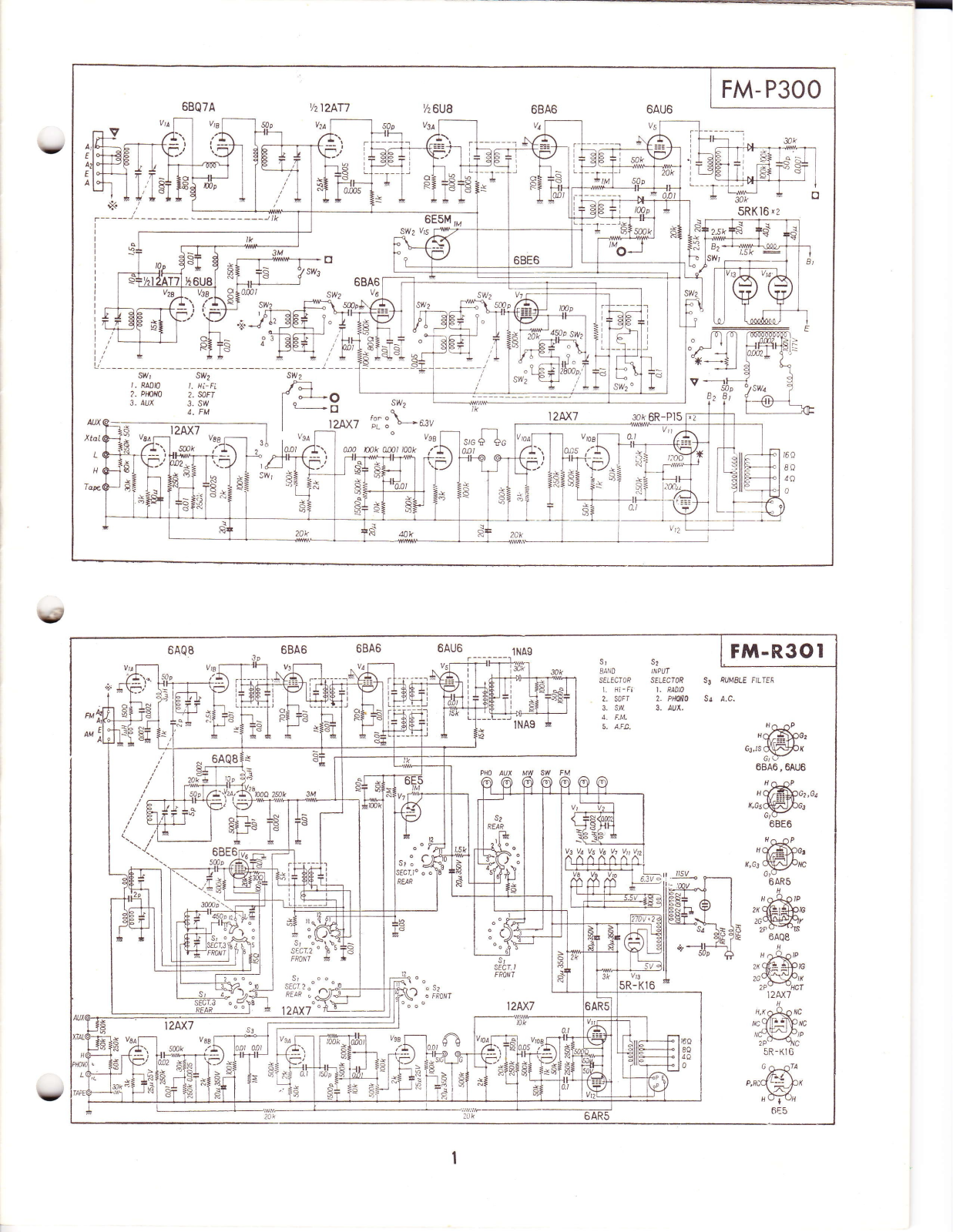 Pioneer FMP-300, FMR-301 Schematic