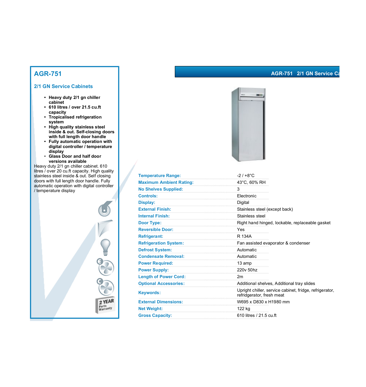 Valera AGR-751 DATASHEET