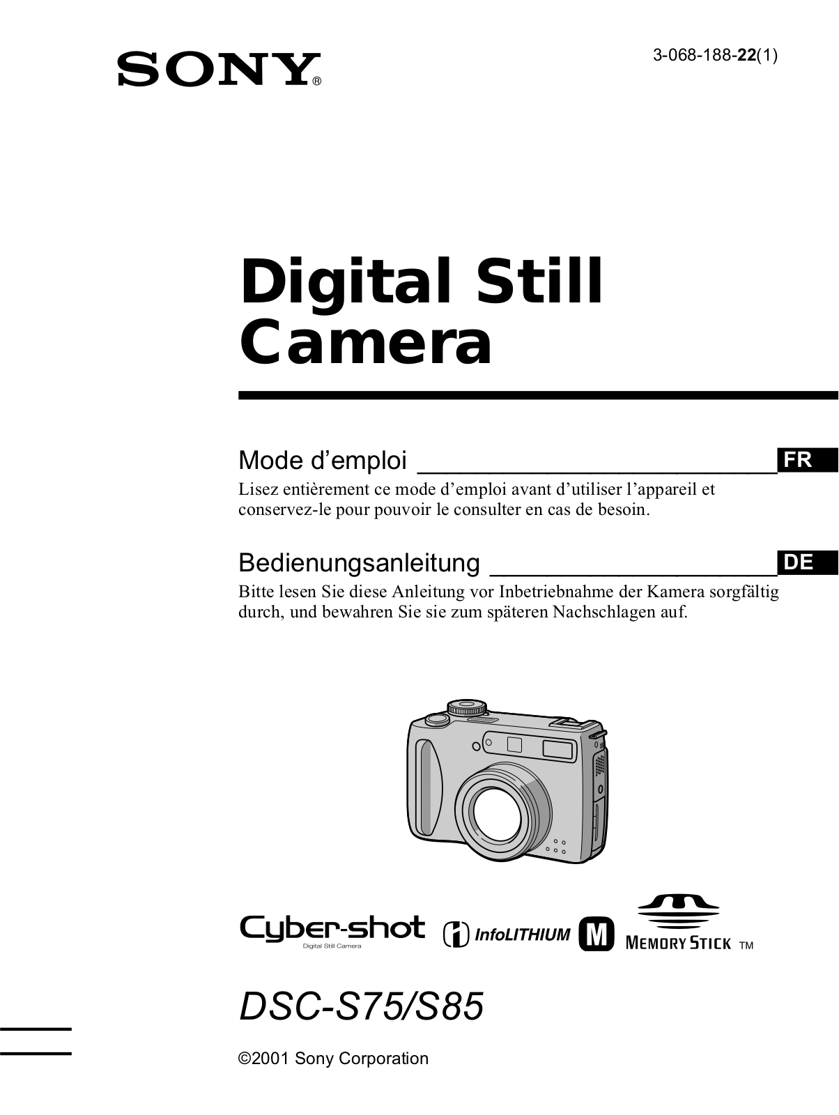 SONY DSC S75 Instruction Manual