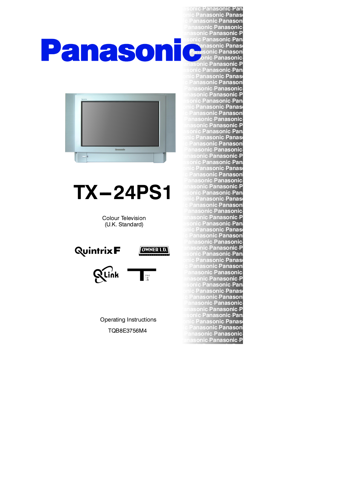 Panasonic TX-24PS1 User Manual