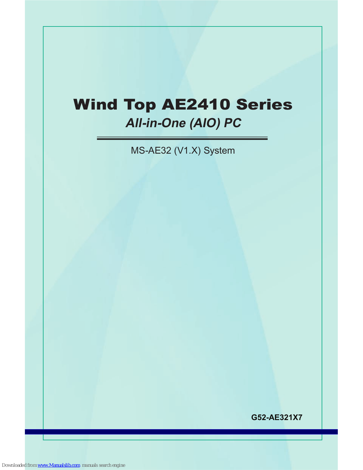 MSI AE2410, Wind Top AE2410 User Manual