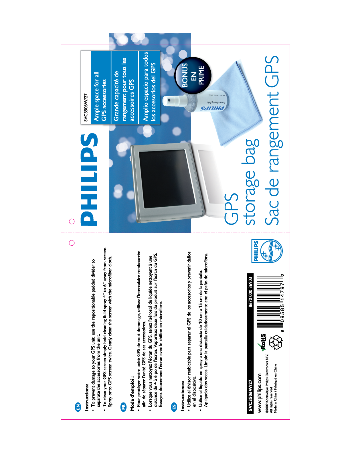 Philips SVC3506W, SVC3506W-27 User Manual