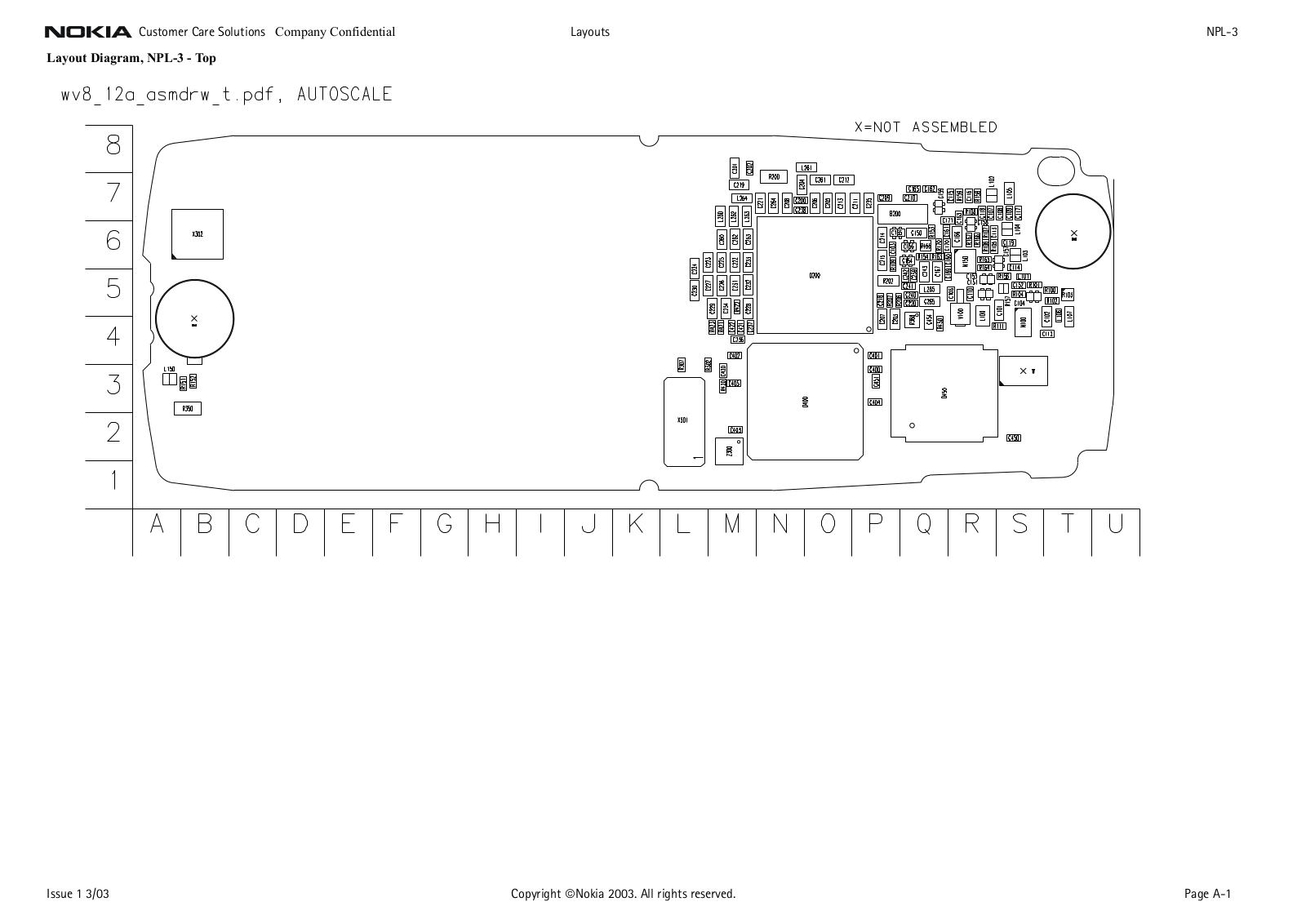 Nokia 6200 Service Manual 09 npl3 layouts