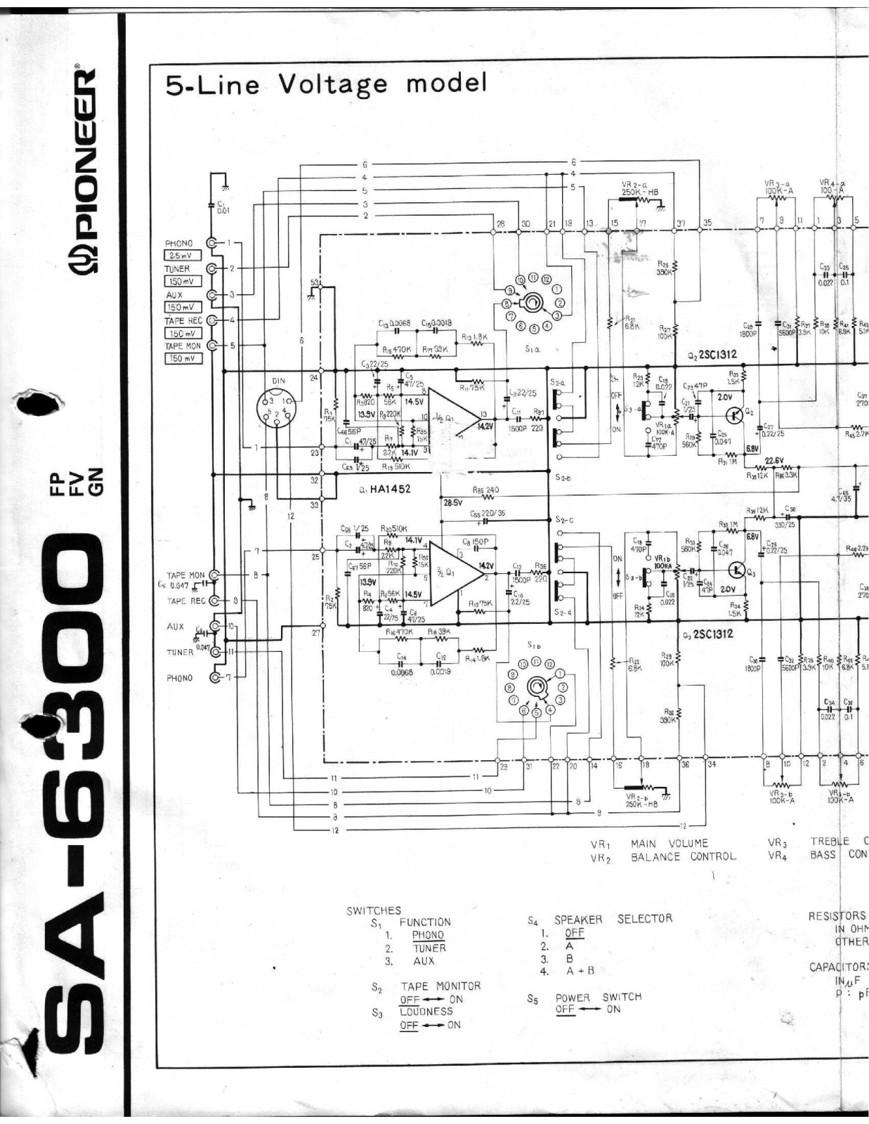 SA SA 6300 Service Manual