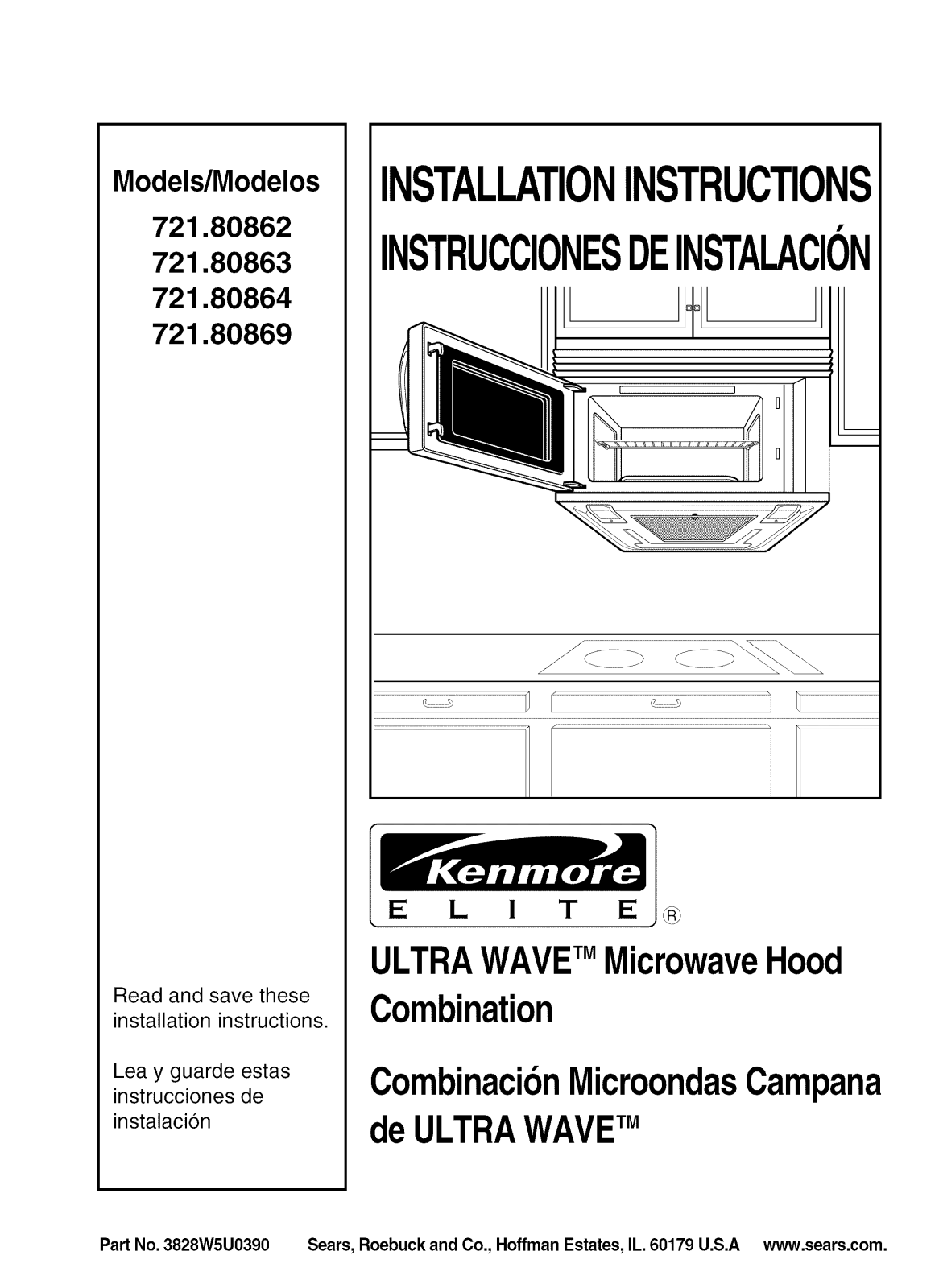 Kenmore Elite 72180863400, 72180864400, 72180869400 Installation Guide - ManualMachine.com