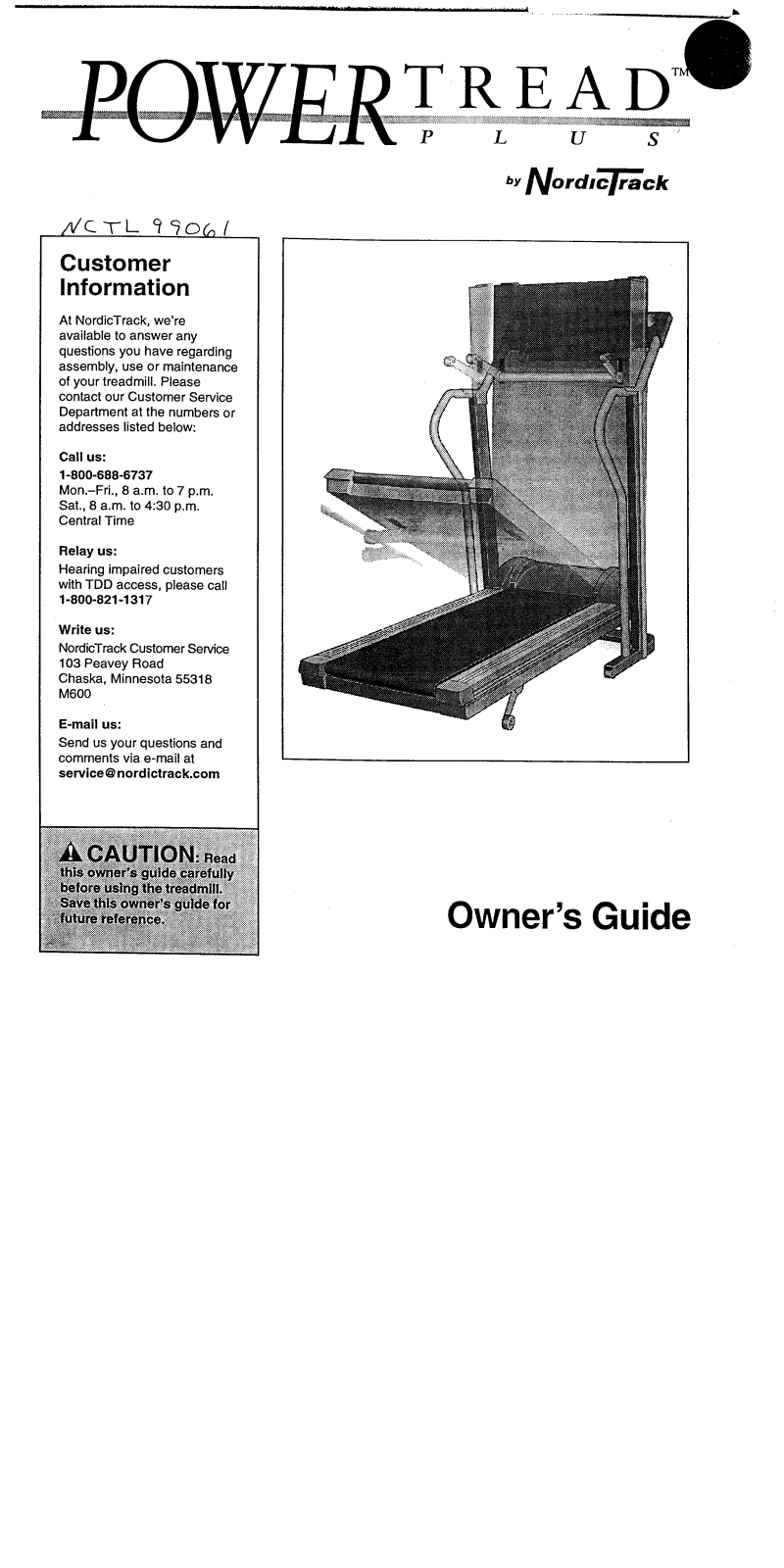 NordicTrack NCTL99061 Owner's Manual