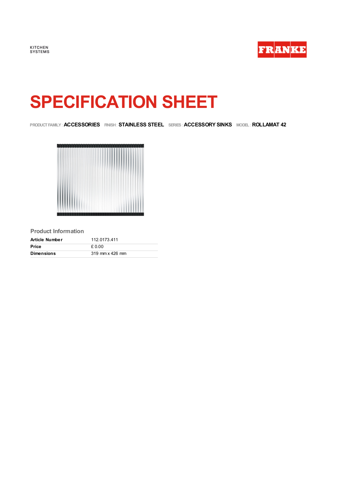 Franke Foodservice ROLLAMAT 42 User Manual