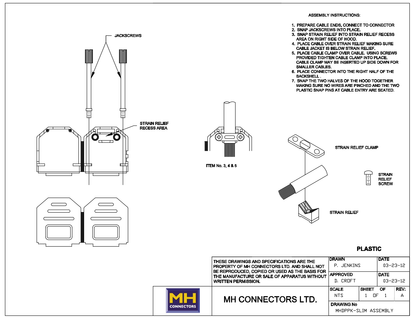 MH Connectors MHDPPK-SLIM Assembly