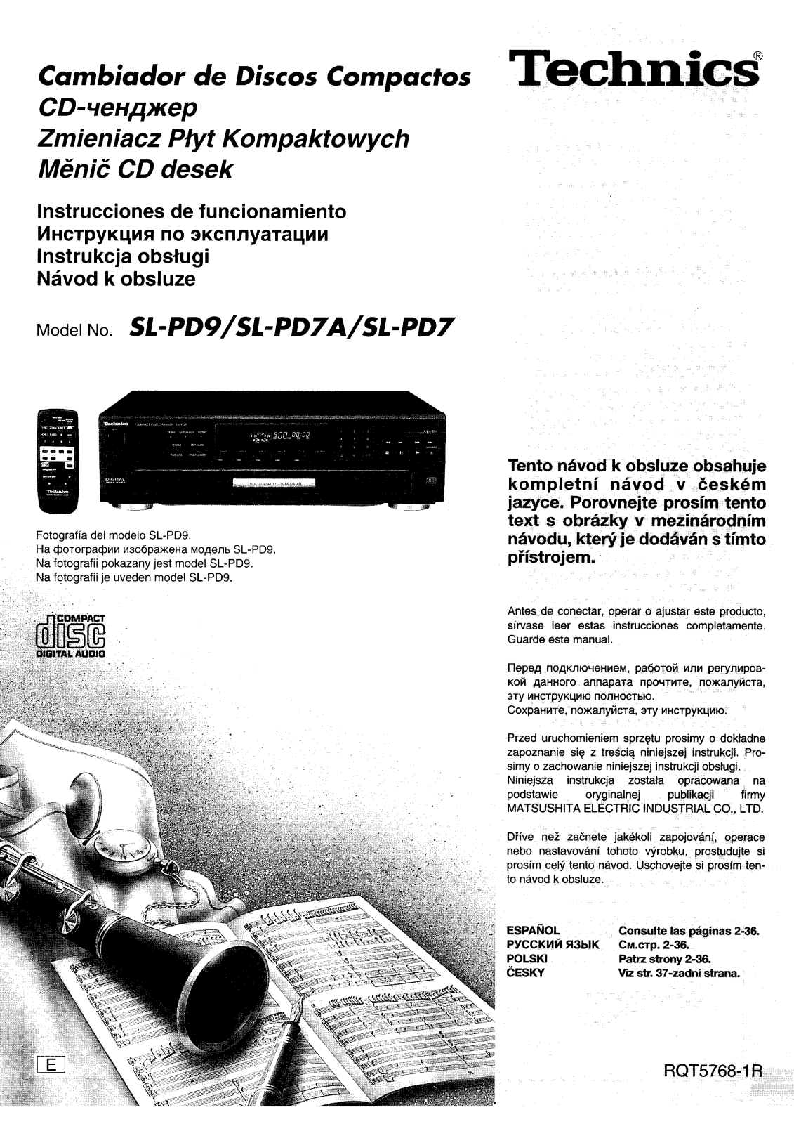 Panasonic SL-PD9E-K User Manual