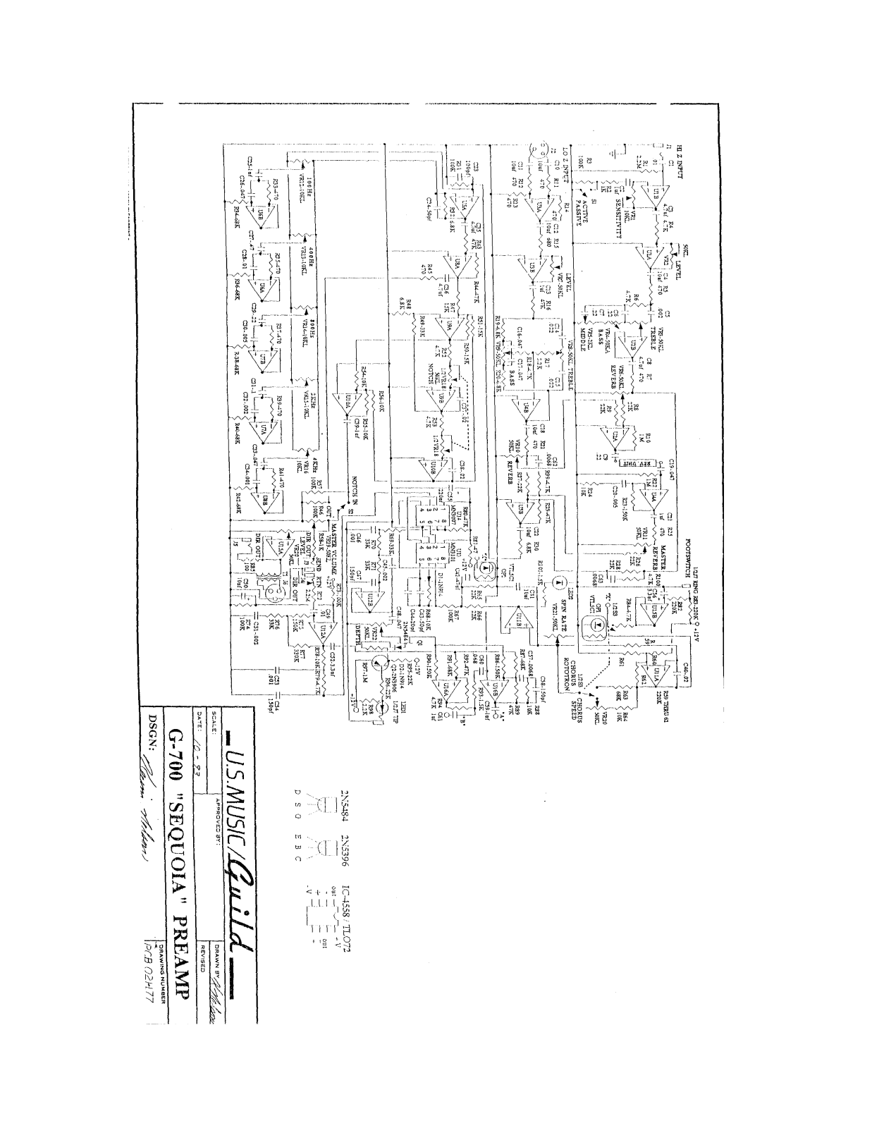 Guild g 700 schematic