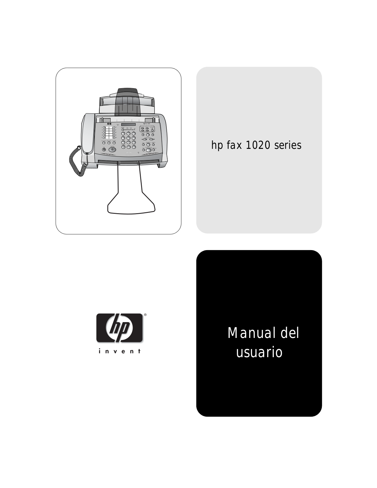 HP 1020 FAX series User Manual