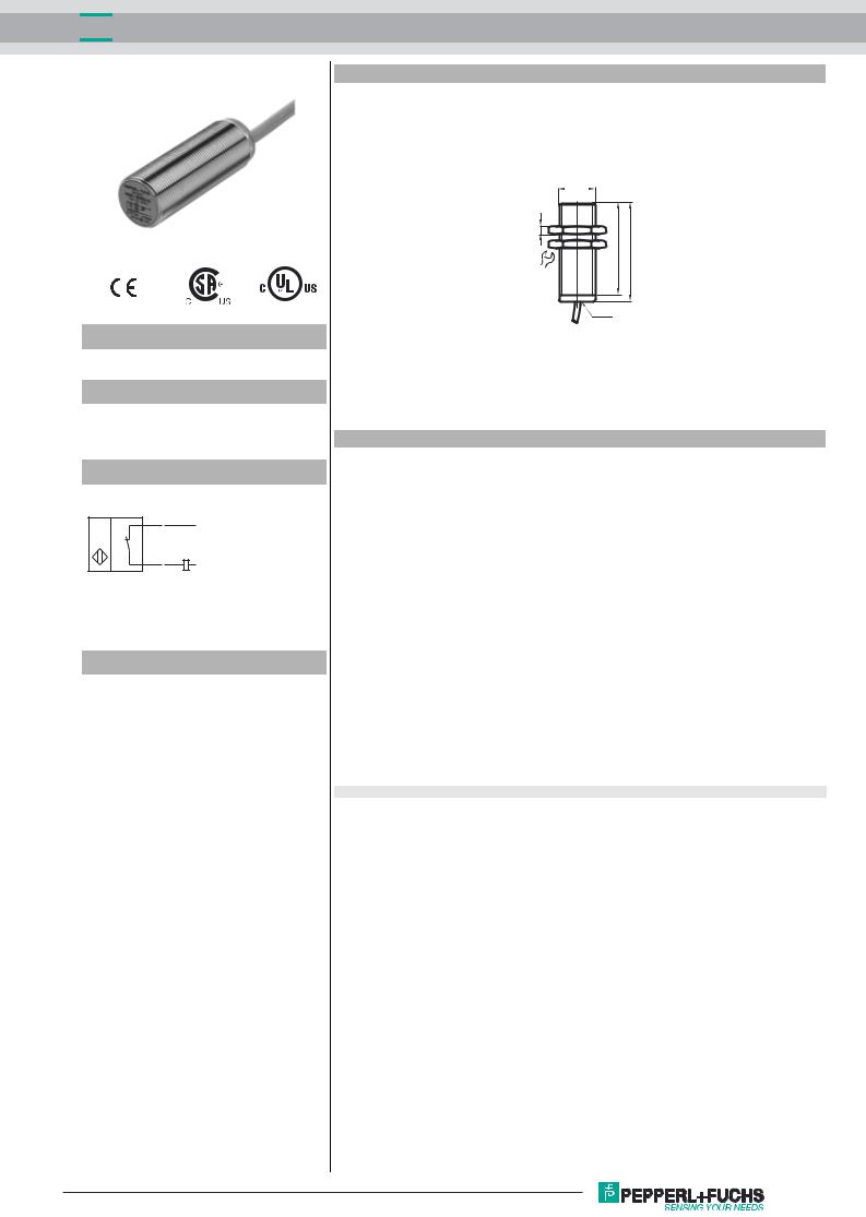 Pepperl Fuchs NCB8-18GM50-Z5 Data Sheet