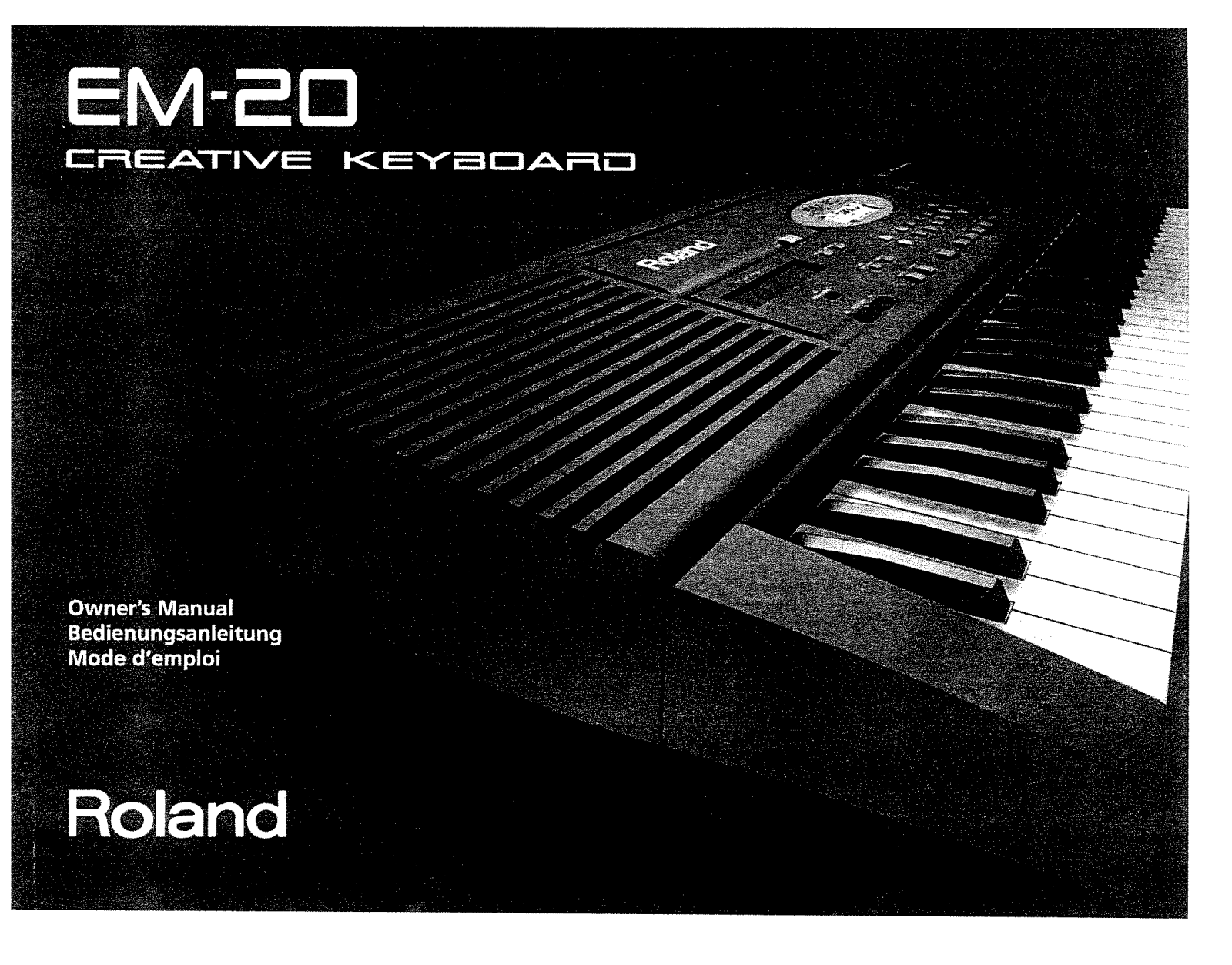 Roland Corporation EM-20 Owner's Manual