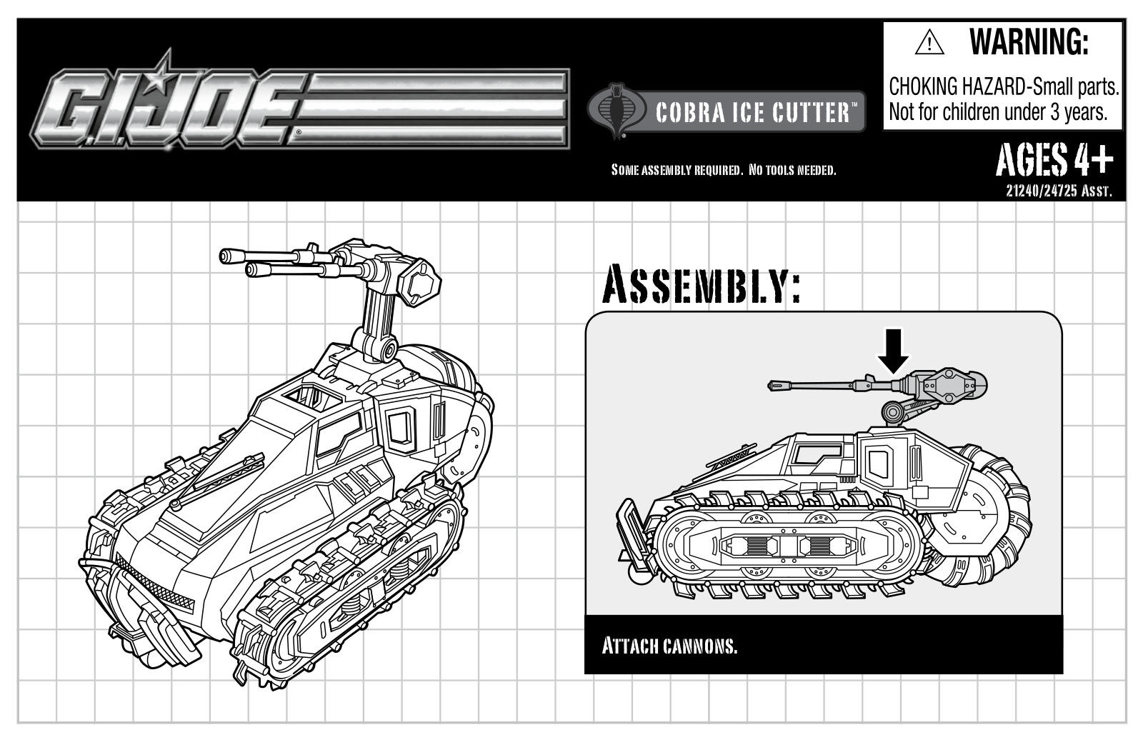 HASBRO GI Joe Cobra Ice Cutter User Manual