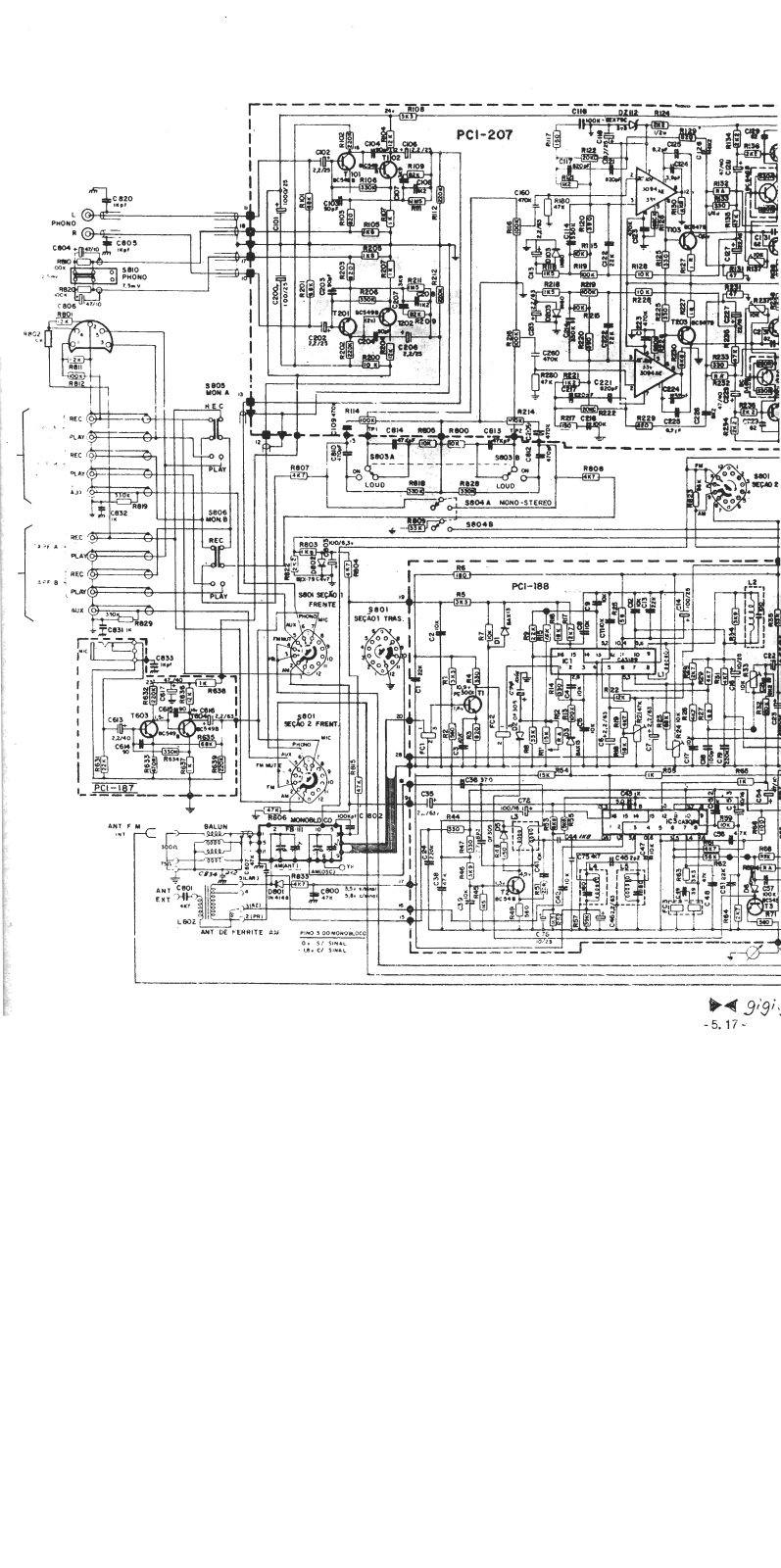 Gradiente M1300 Schematic