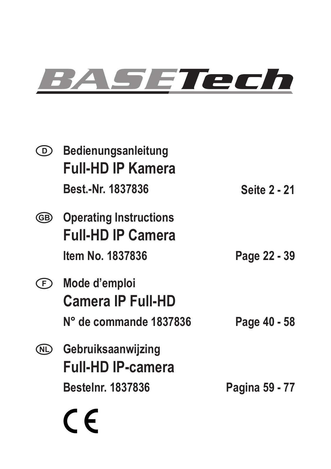 Basetech 1837836 User guide