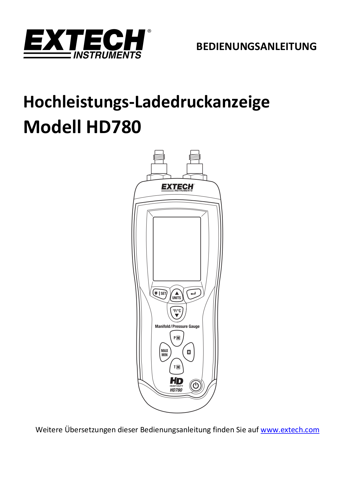 Extech HD780 User Manual