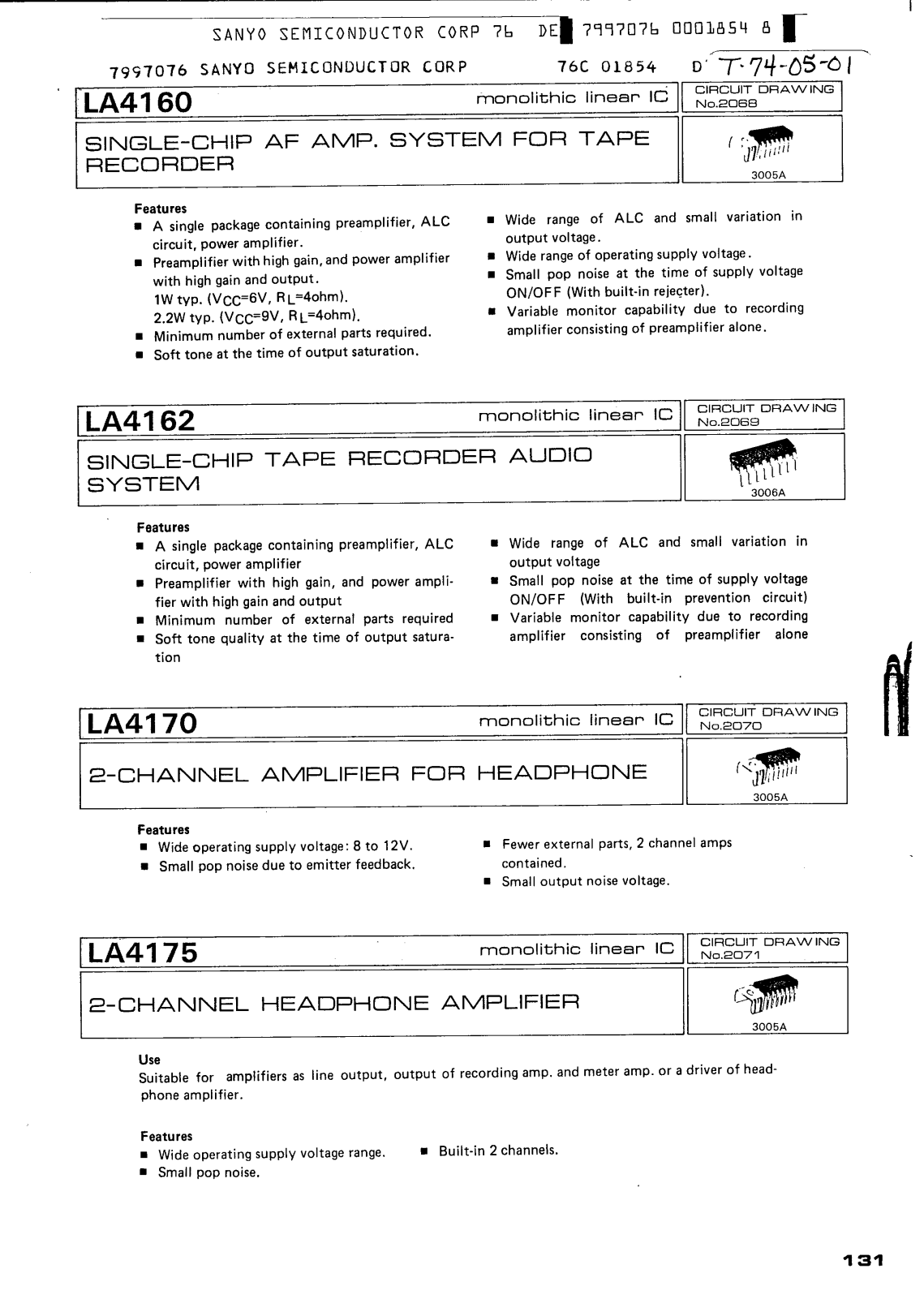 Datasheet LA4170 Specification - ManualMachine.com
