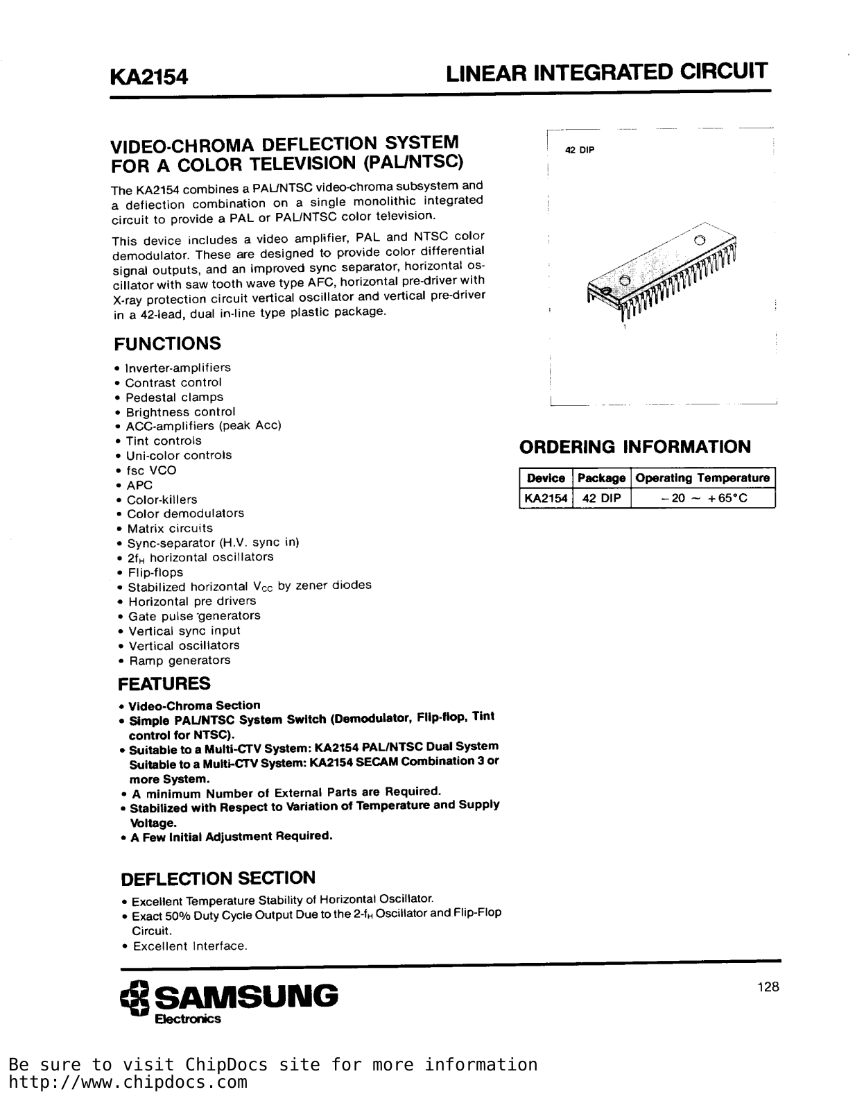 Samsung KA2154 Datasheet