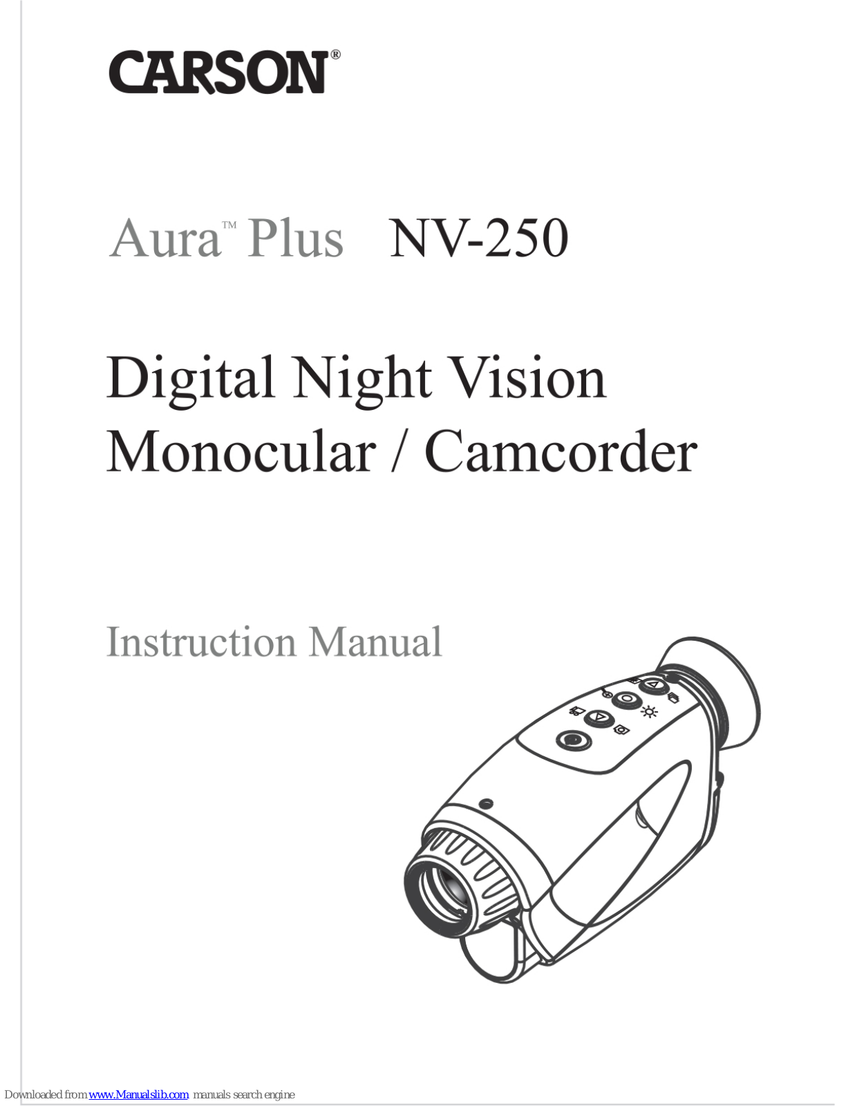 Carson Aura Plus NV-250 Instruction Manual