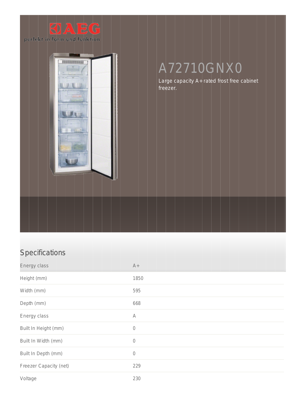 AEG A71101TSX0 User Manual