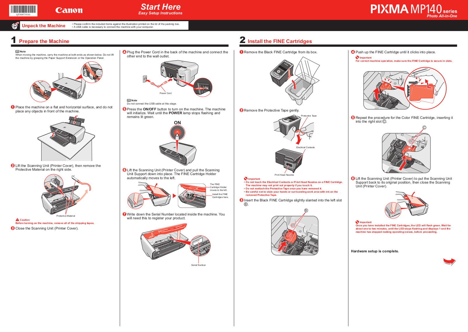 Canon MP140 User Manual