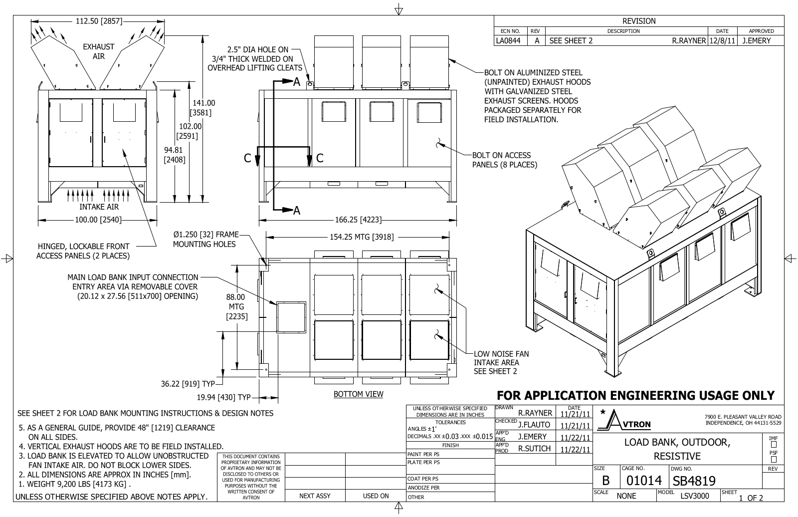 Emerson Avtron LSV Diagrams and Drawings