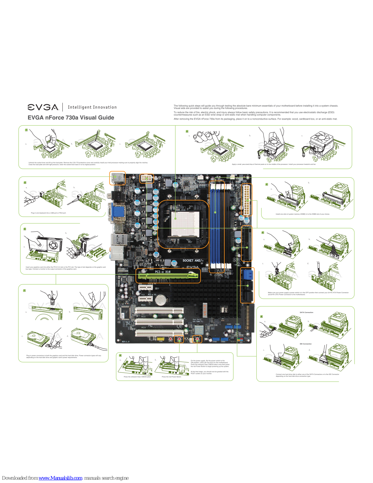 EVGA nForce 730a, 113-M2-E113-TR Visual Manual - ManualMachine.com