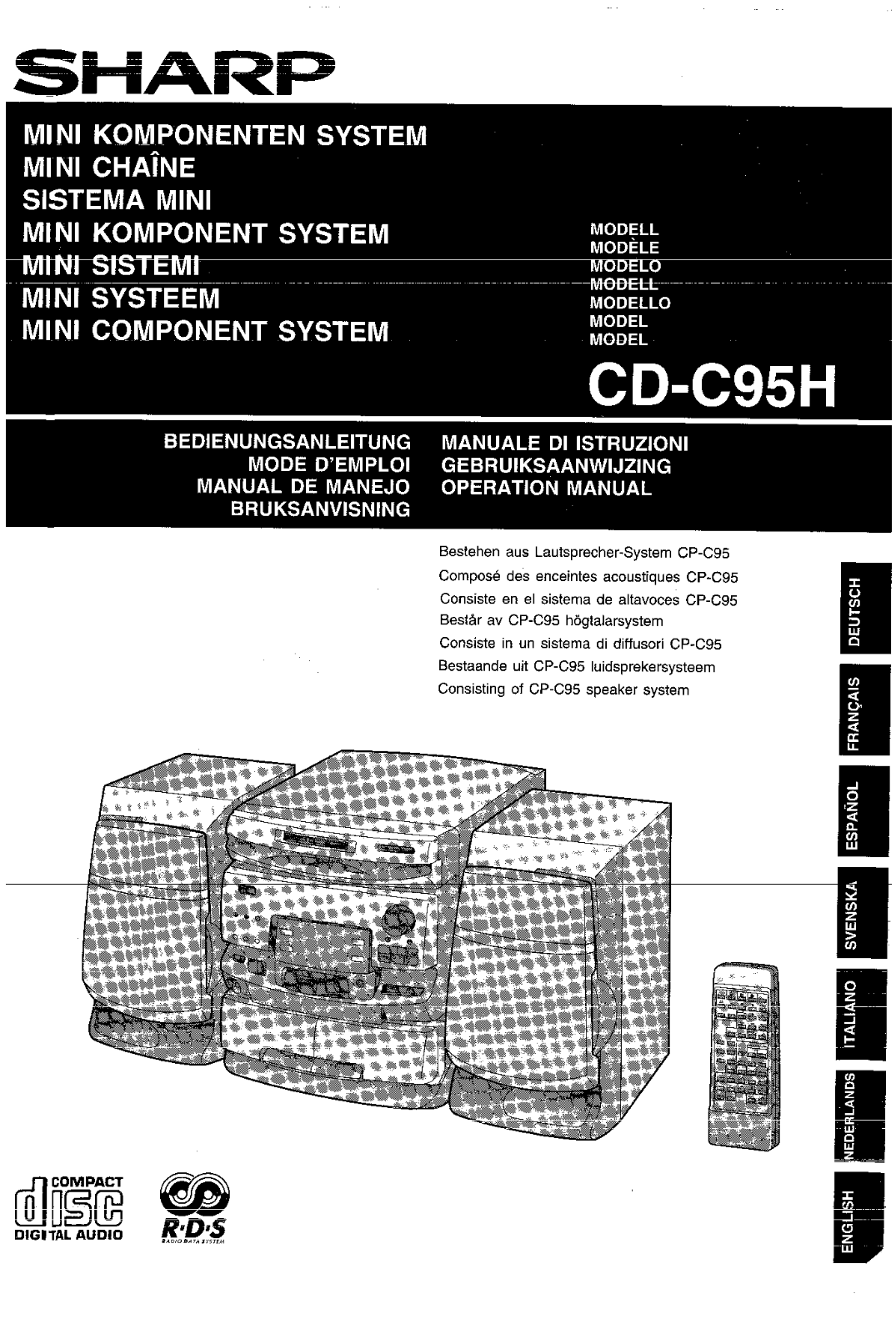 Sharp CD-C95H User Manual