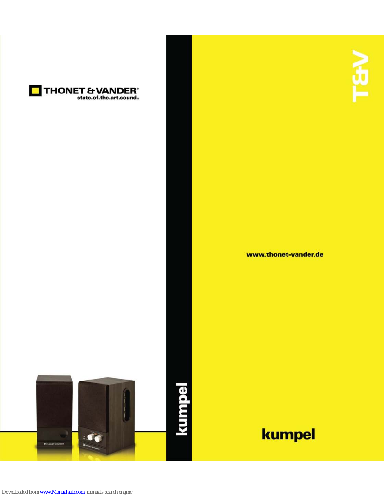 Thonet & Vander Kumpel User Manual