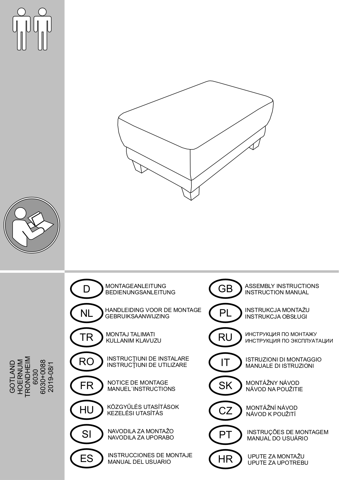 Home affaire Trondheim, Lillesand Assembly instructions