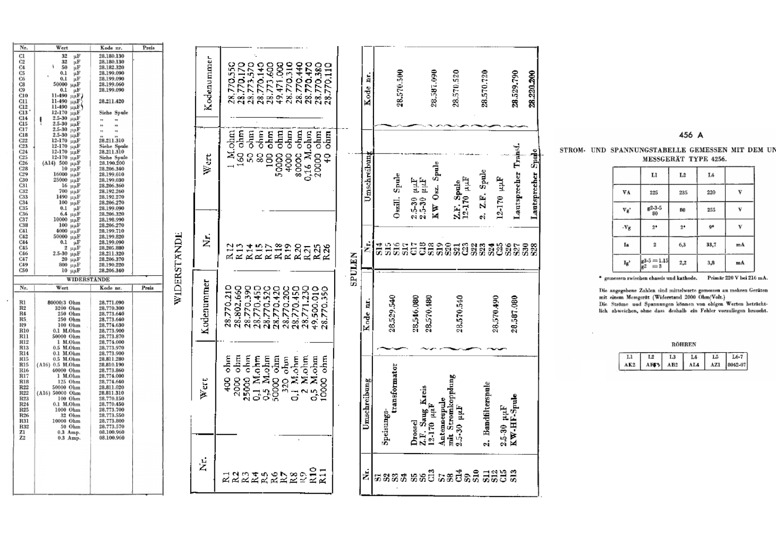 Philips 456a components