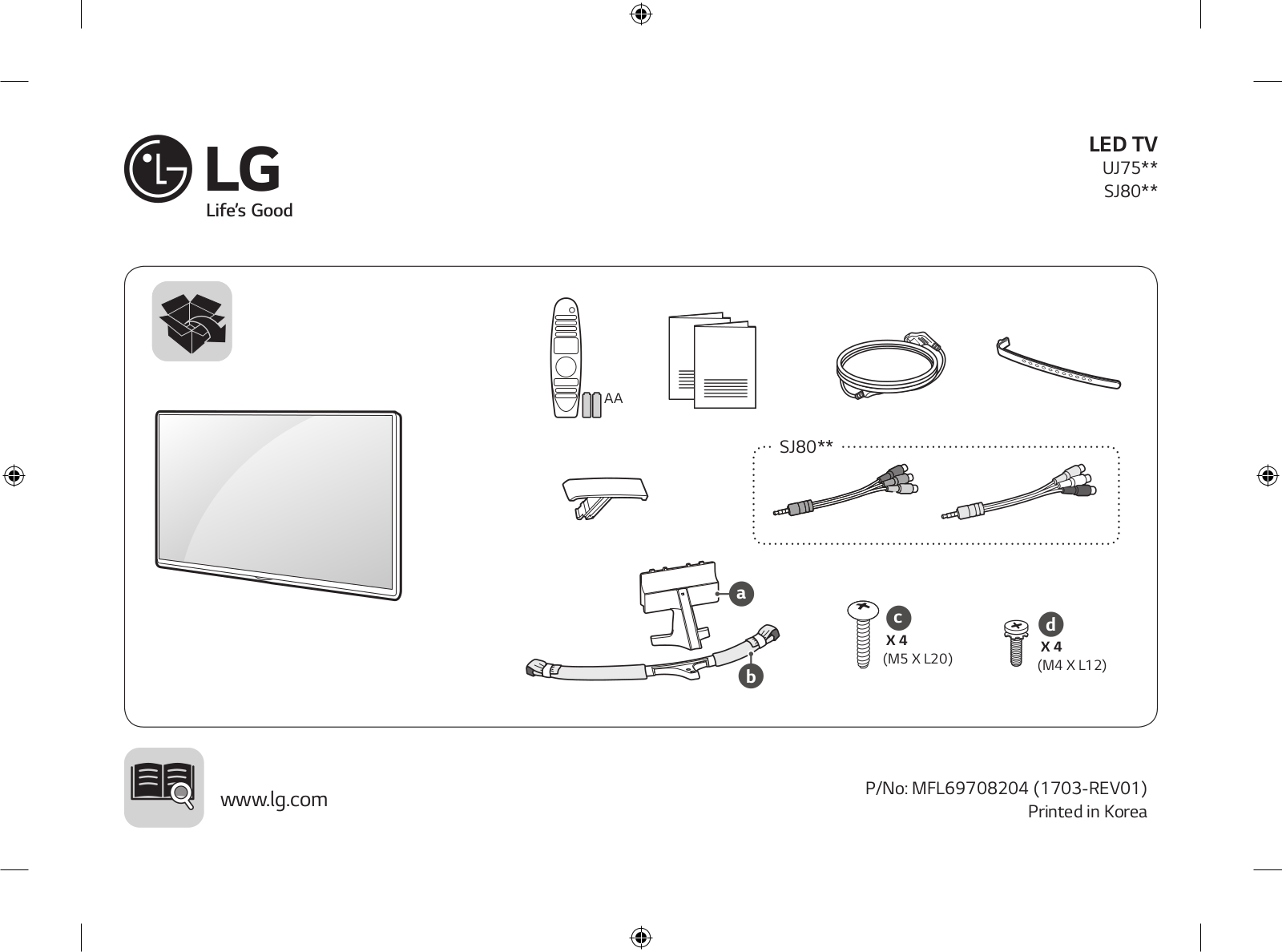 LG 65SJ800Y Owner’s Manual