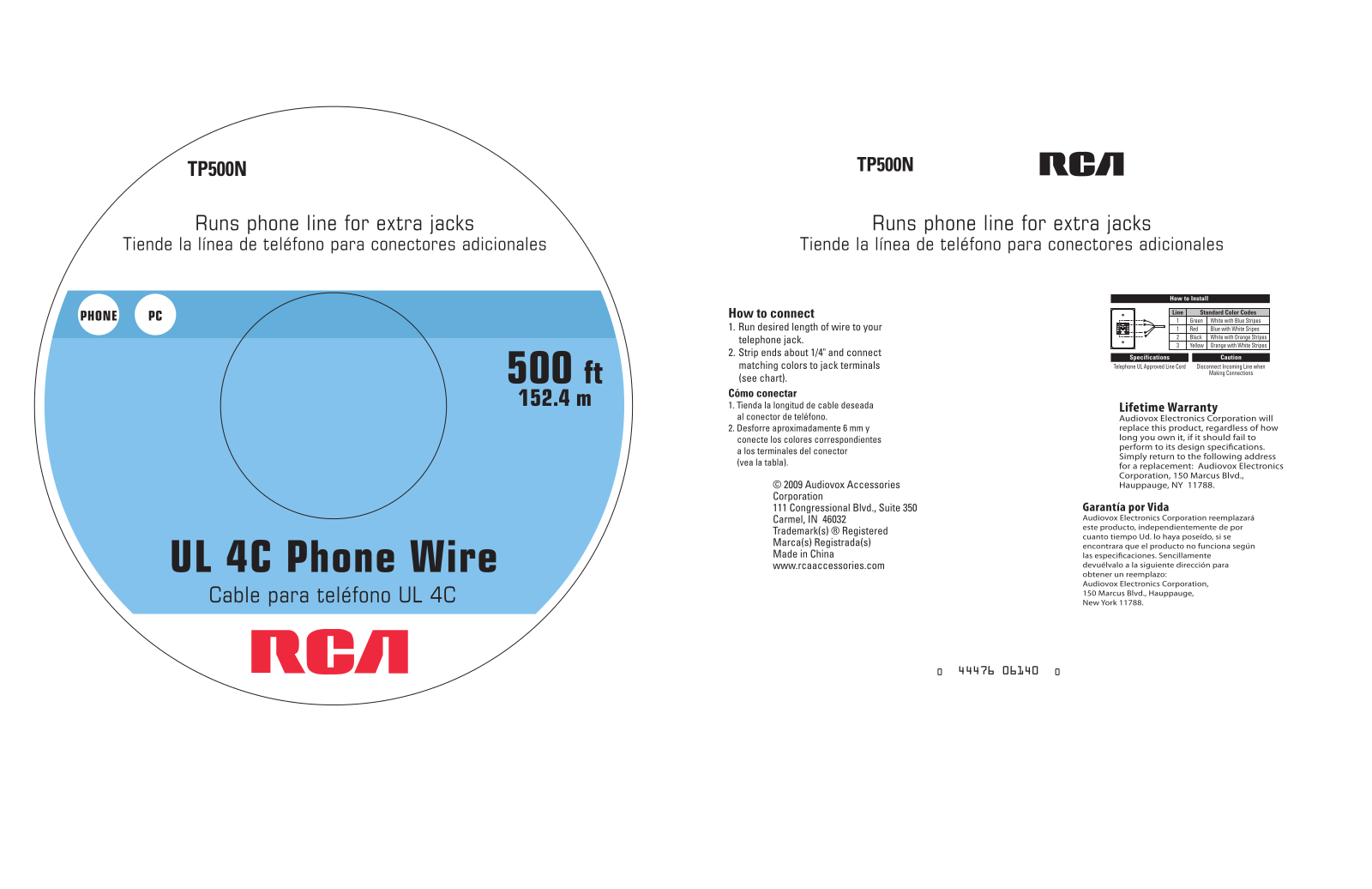 RCA TP500N User Manual