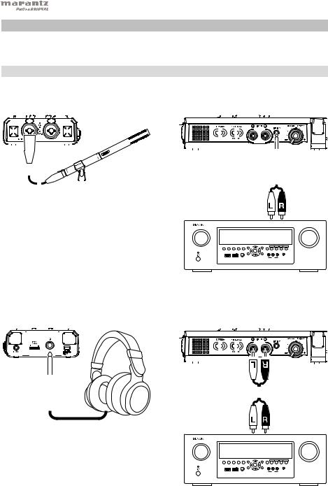 Marantz Pro PMD661MKIII Quick Start Guide