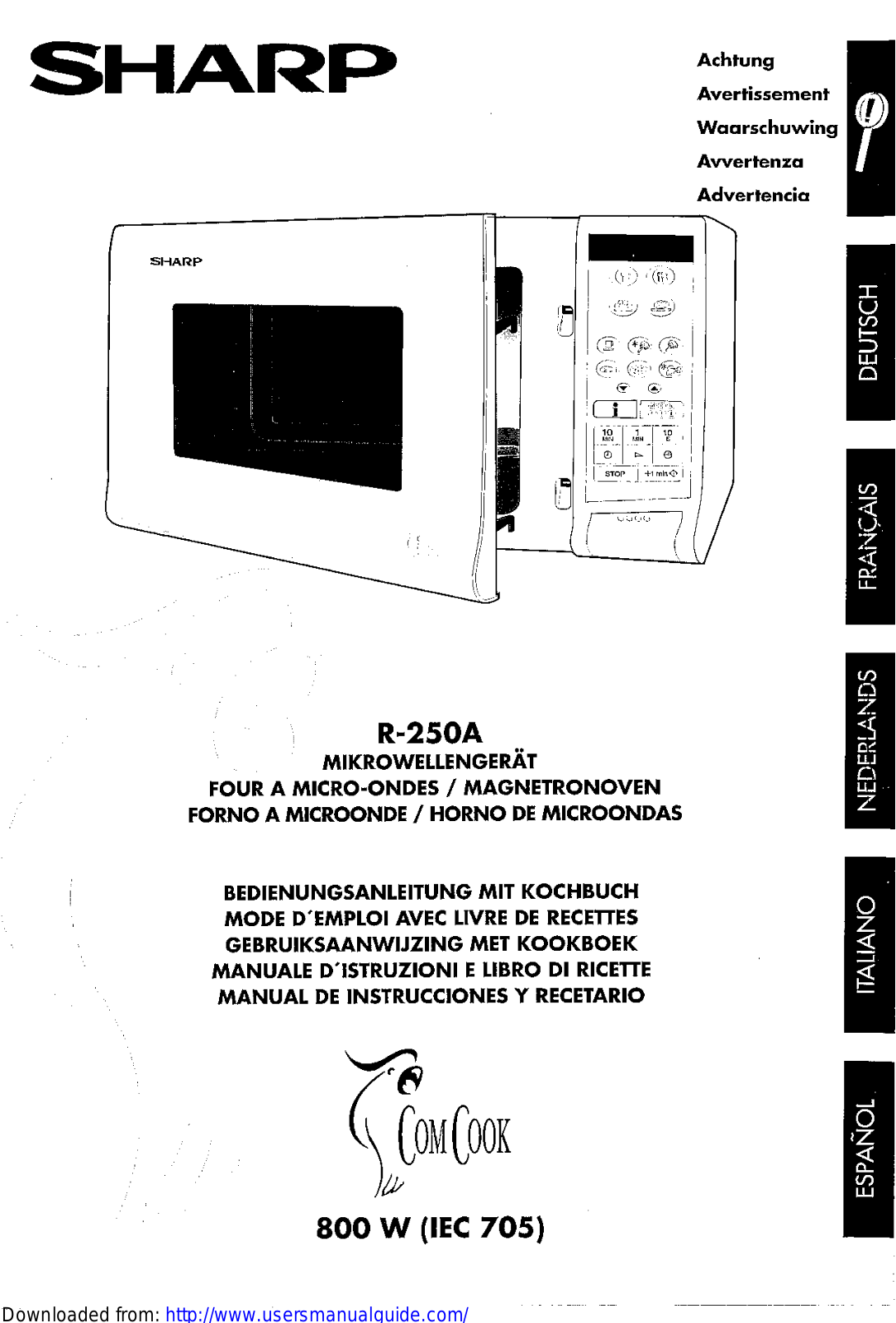 SHARP R-250A User Manual