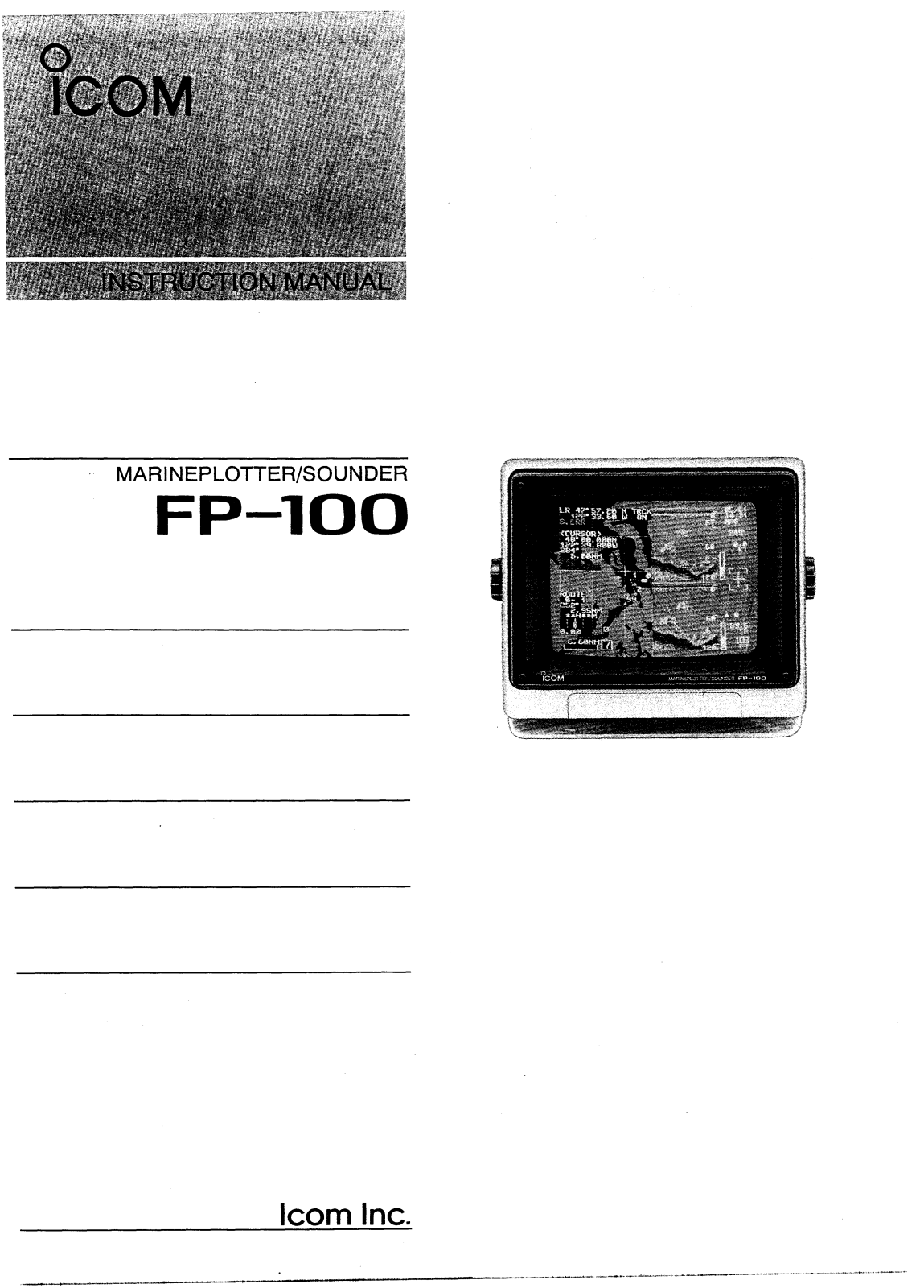 Icom FP-100 User Manual