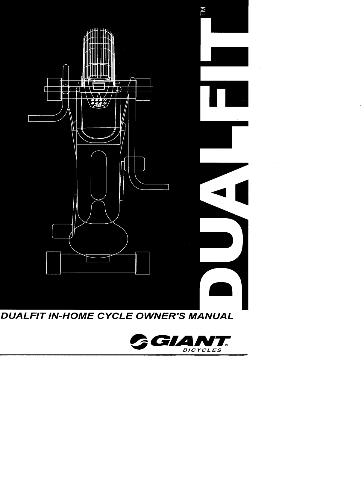 Giant Bicycles DUAL FIT User Manual