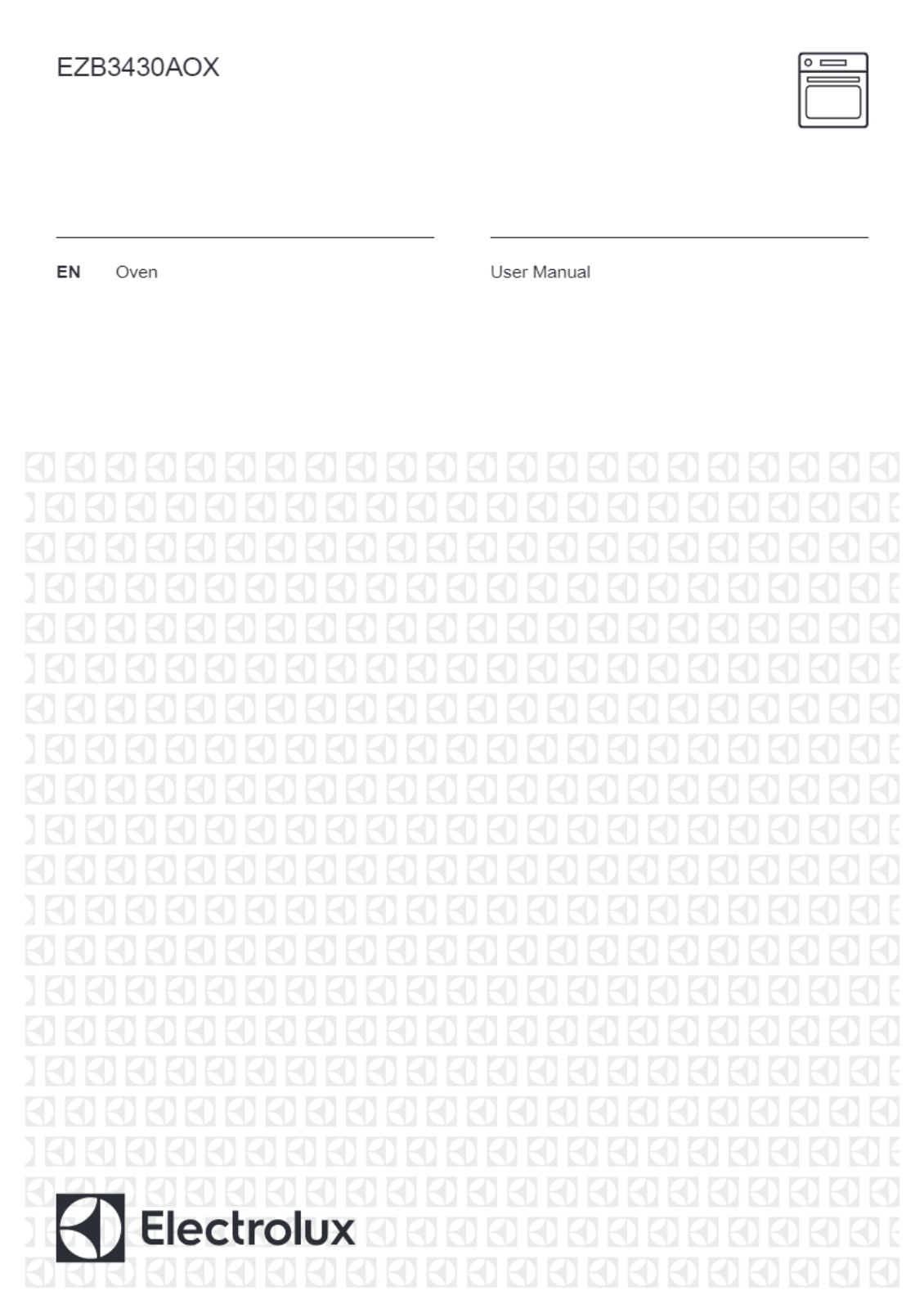 Electrolux EZB3430AOX User Manual