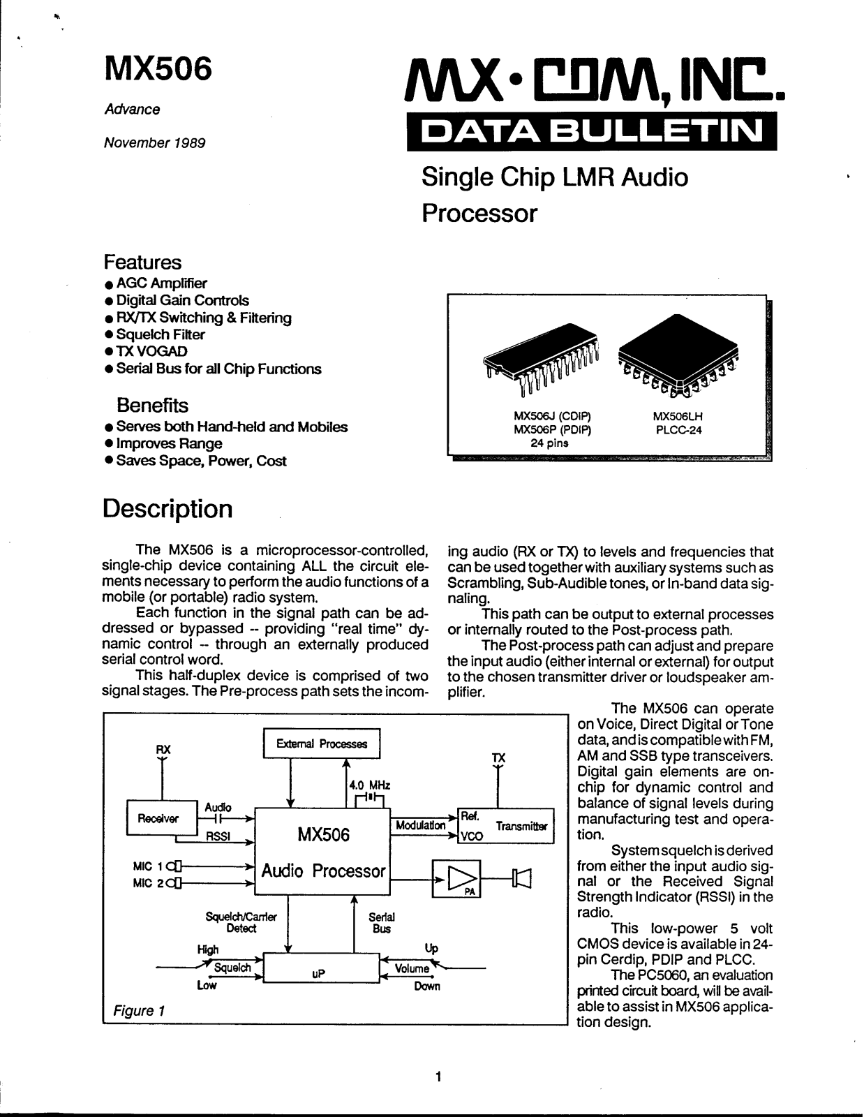 MAXIM MX506 User Manual