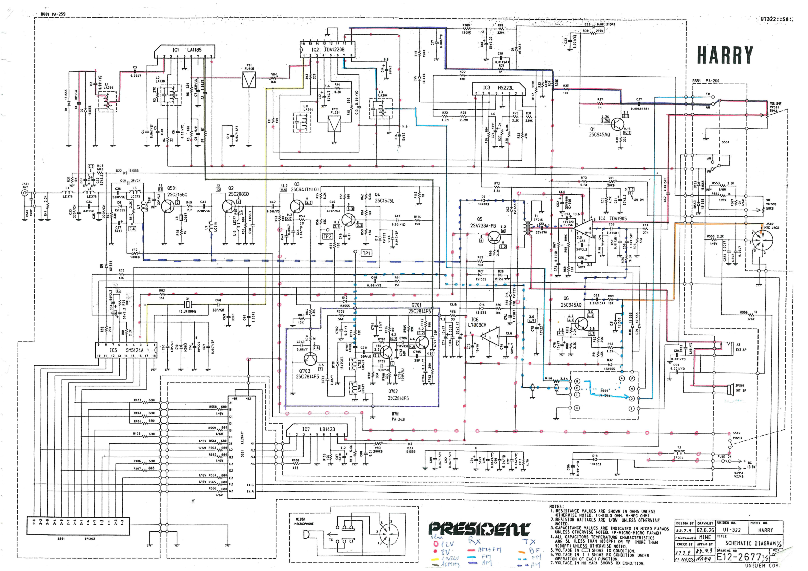 President Harry, Harry II ASC Schematics