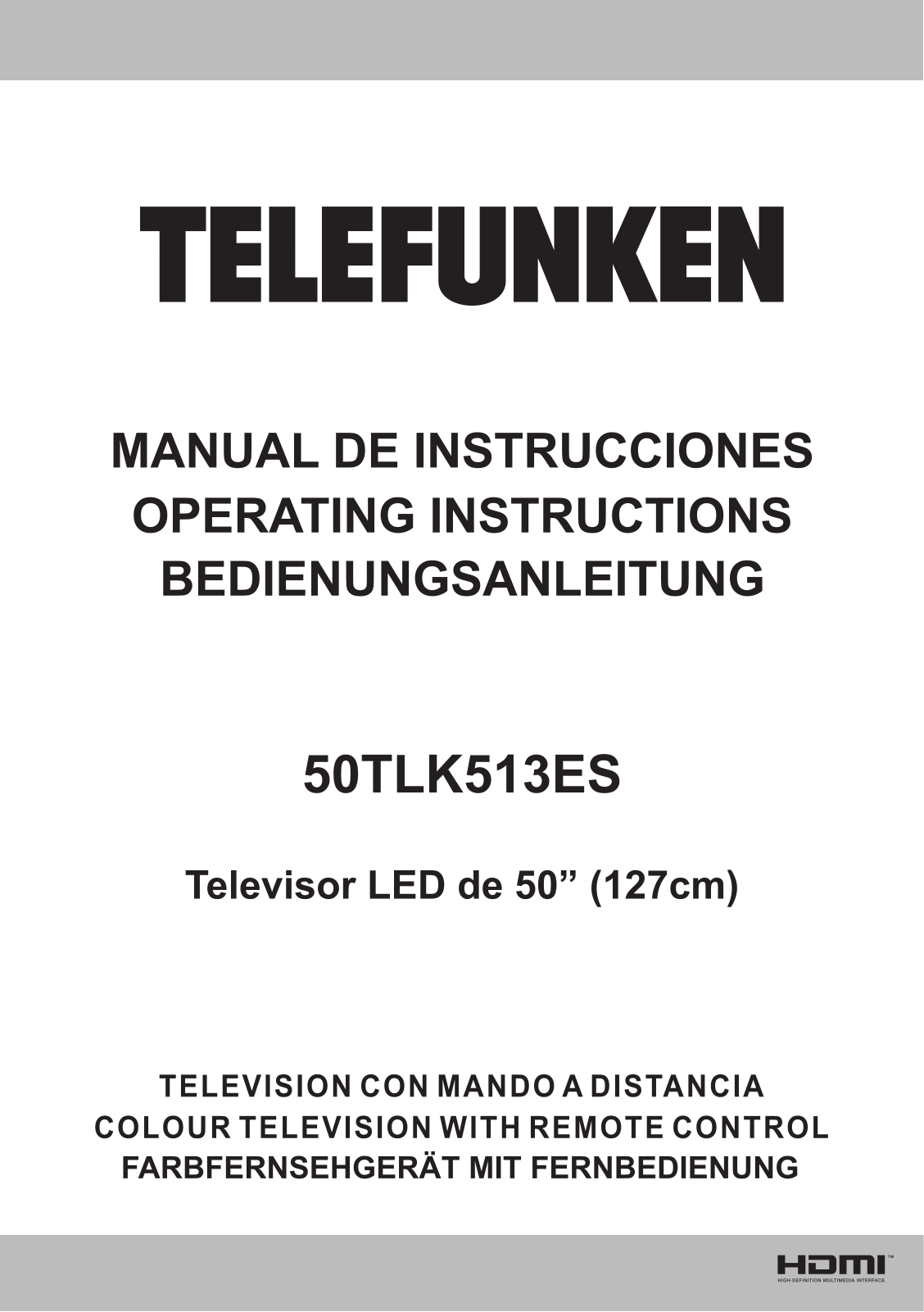 Telefunken 50TLK512ES User Manual