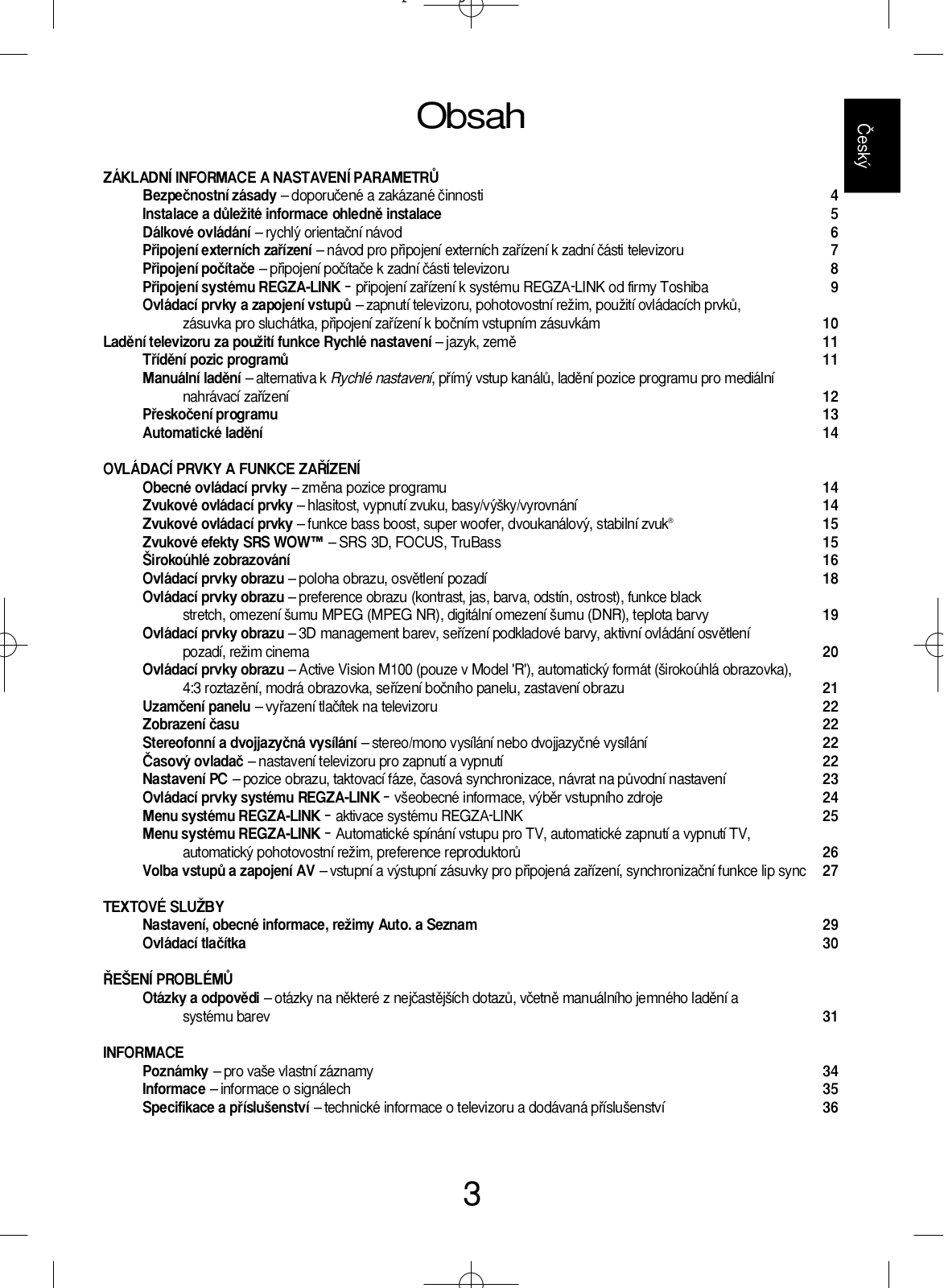 Toshiba 32C3006PR User Manual