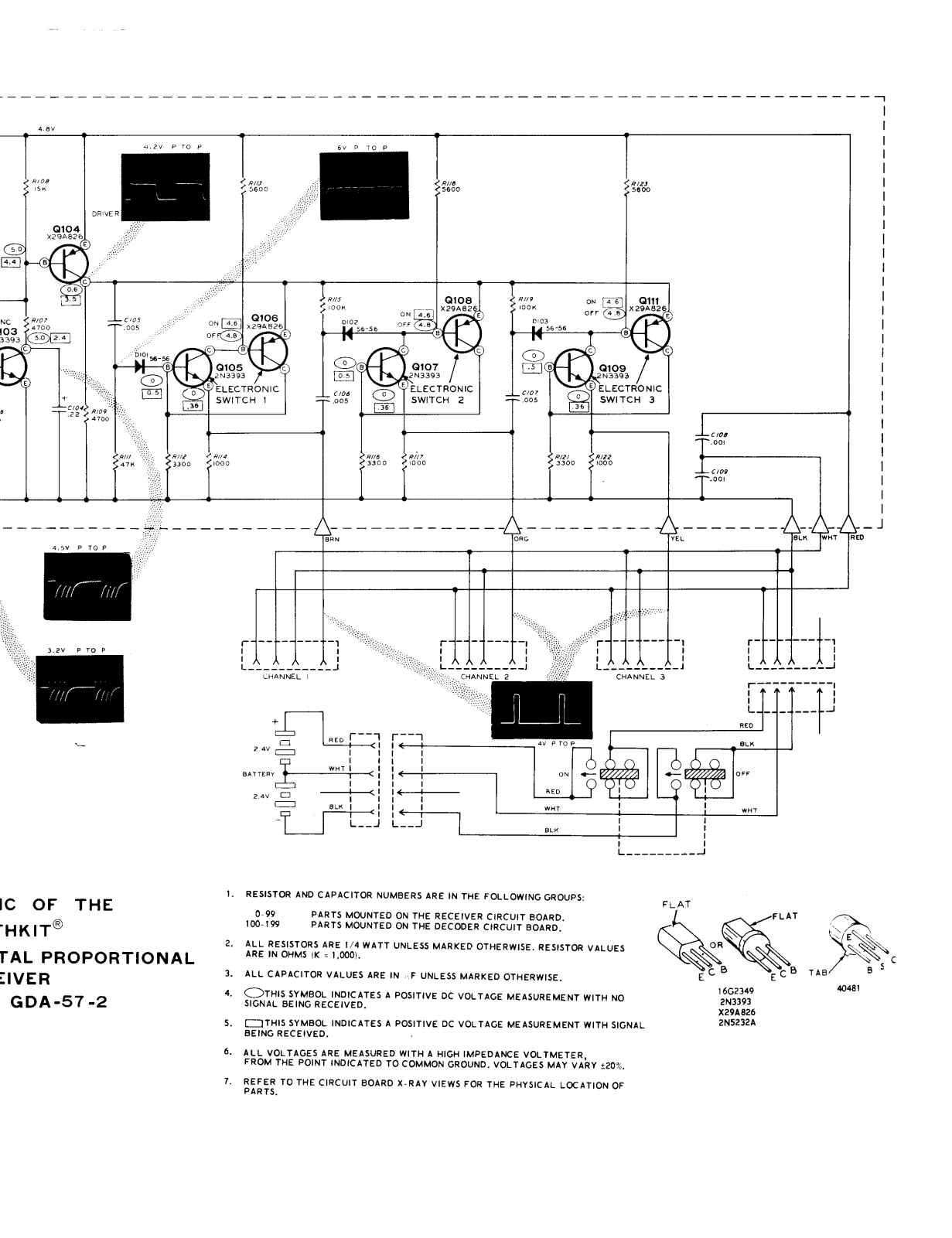 Heath Company GD-57 Schematic