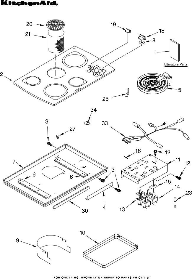 KitchenAid KECD805HWH3 Parts List